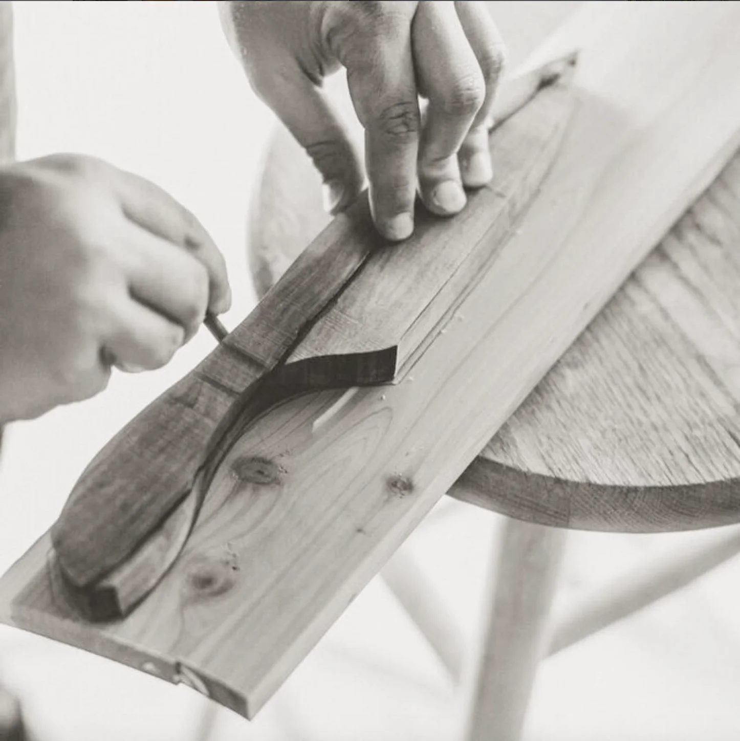 Drawing out the next piece with our blank. 