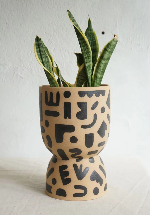 Large Freeform Pedestal Planter by Milk Made Studio