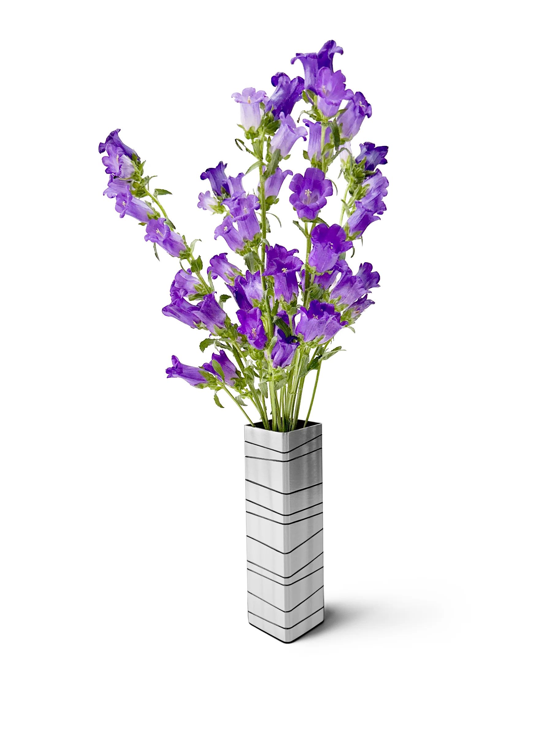 Etched Steel Flower Vases 4