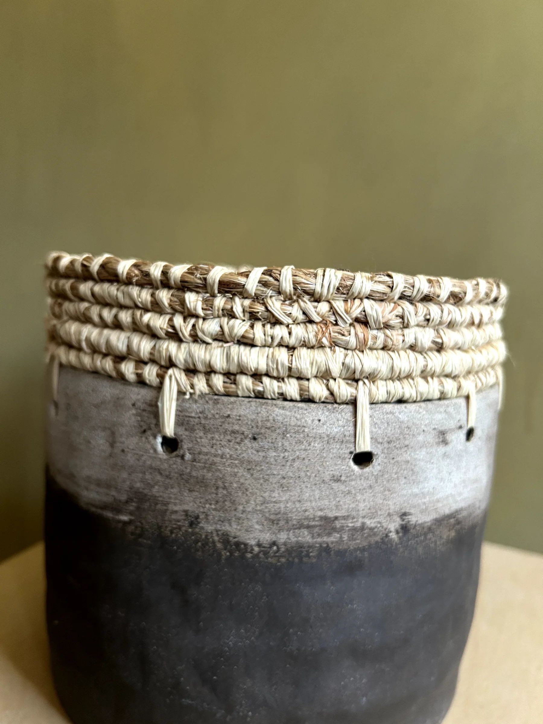 Woven Top Planter 6