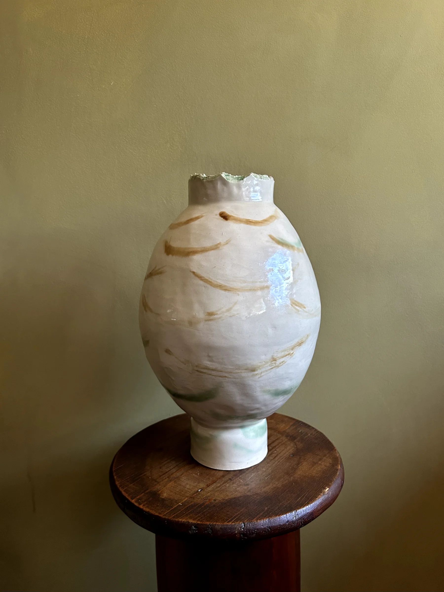 Multi Stroke Moon Jar 3