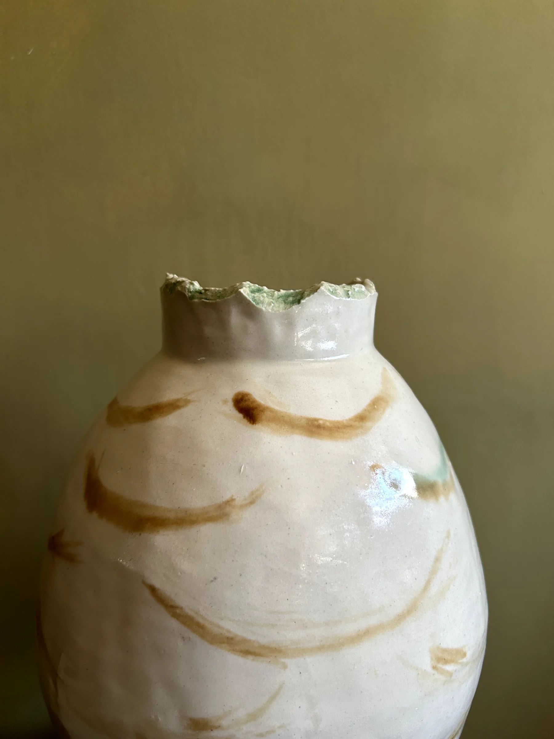 Multi Stroke Moon Jar 2