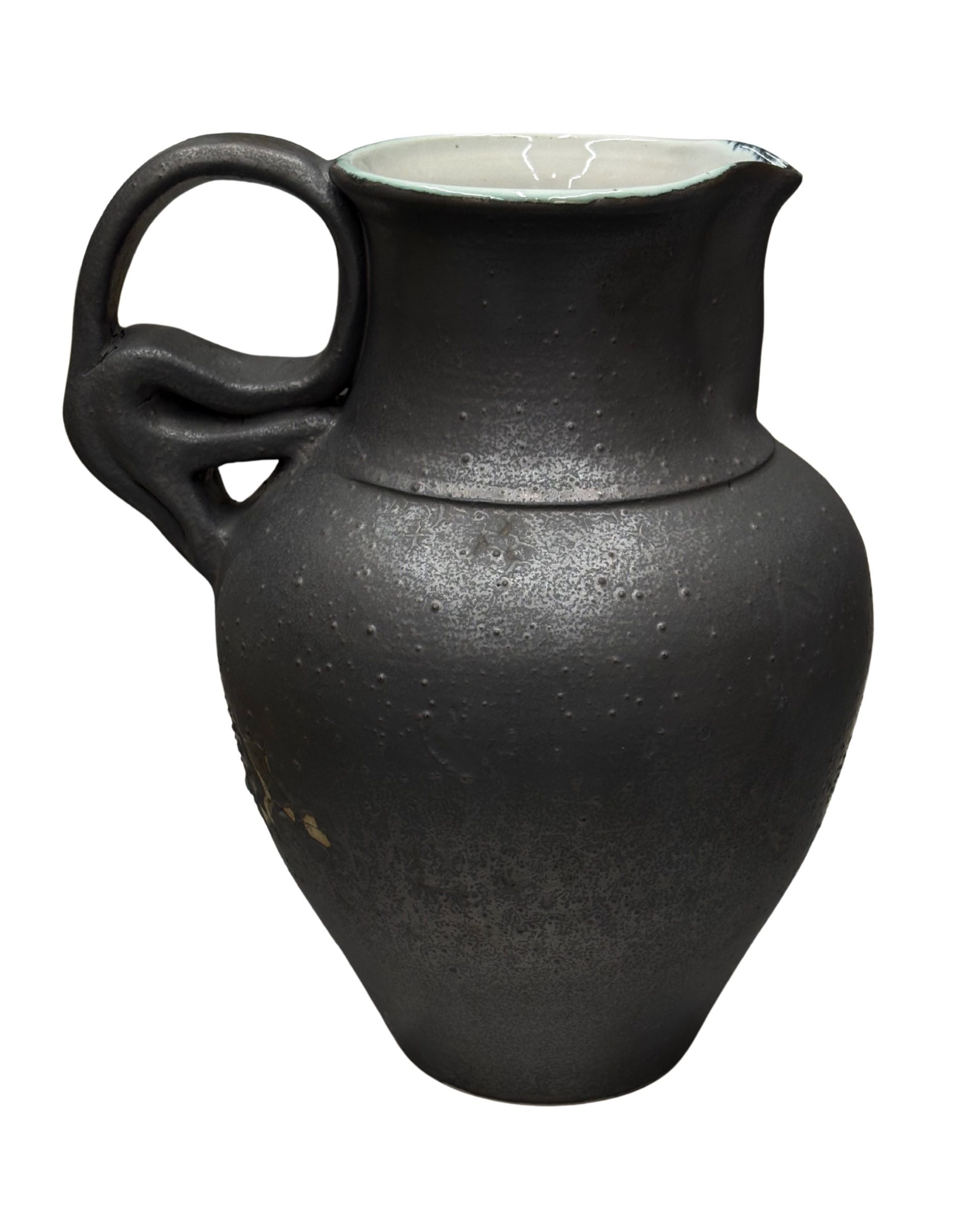 B&W Pitcher by Sol Pottery