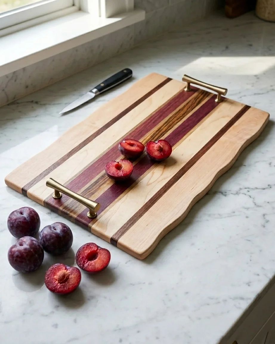 Cheese and Charcuterie Board (with handles)  by Josh Shore / BoardsByShore 