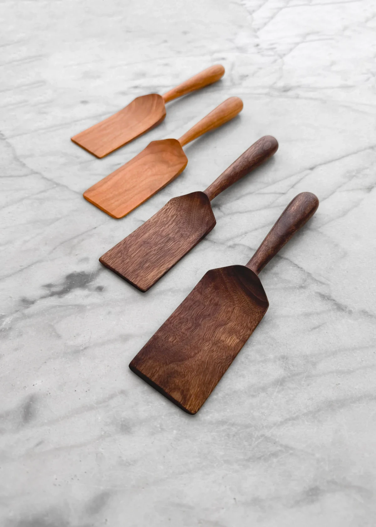 Mini Flipper Spatula - Walnut or Cherry Wood by Four Leaf Wood Shop