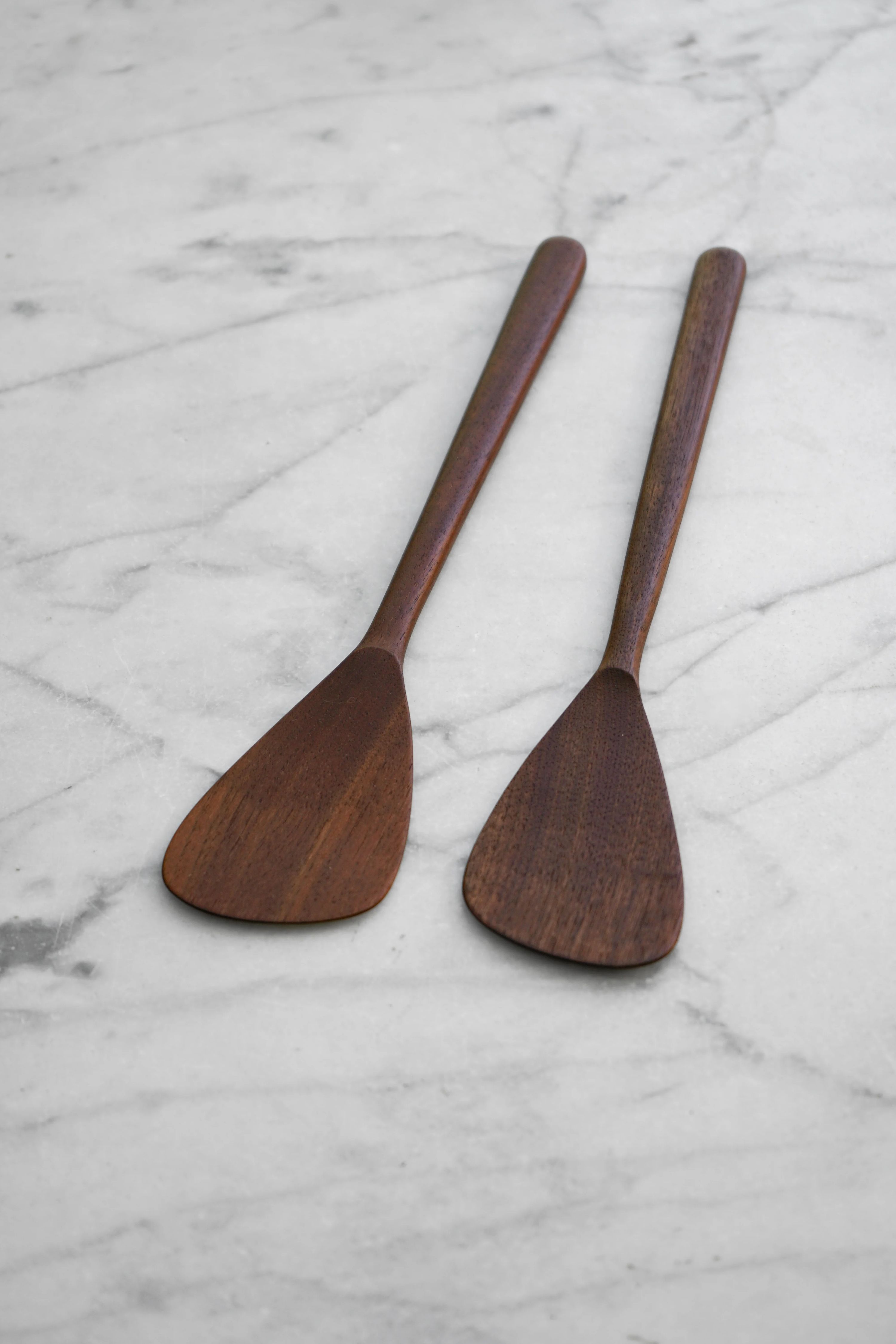 Flat Line - Modern Salad Set - Walnut, Cherry, and Maple Wood 4
