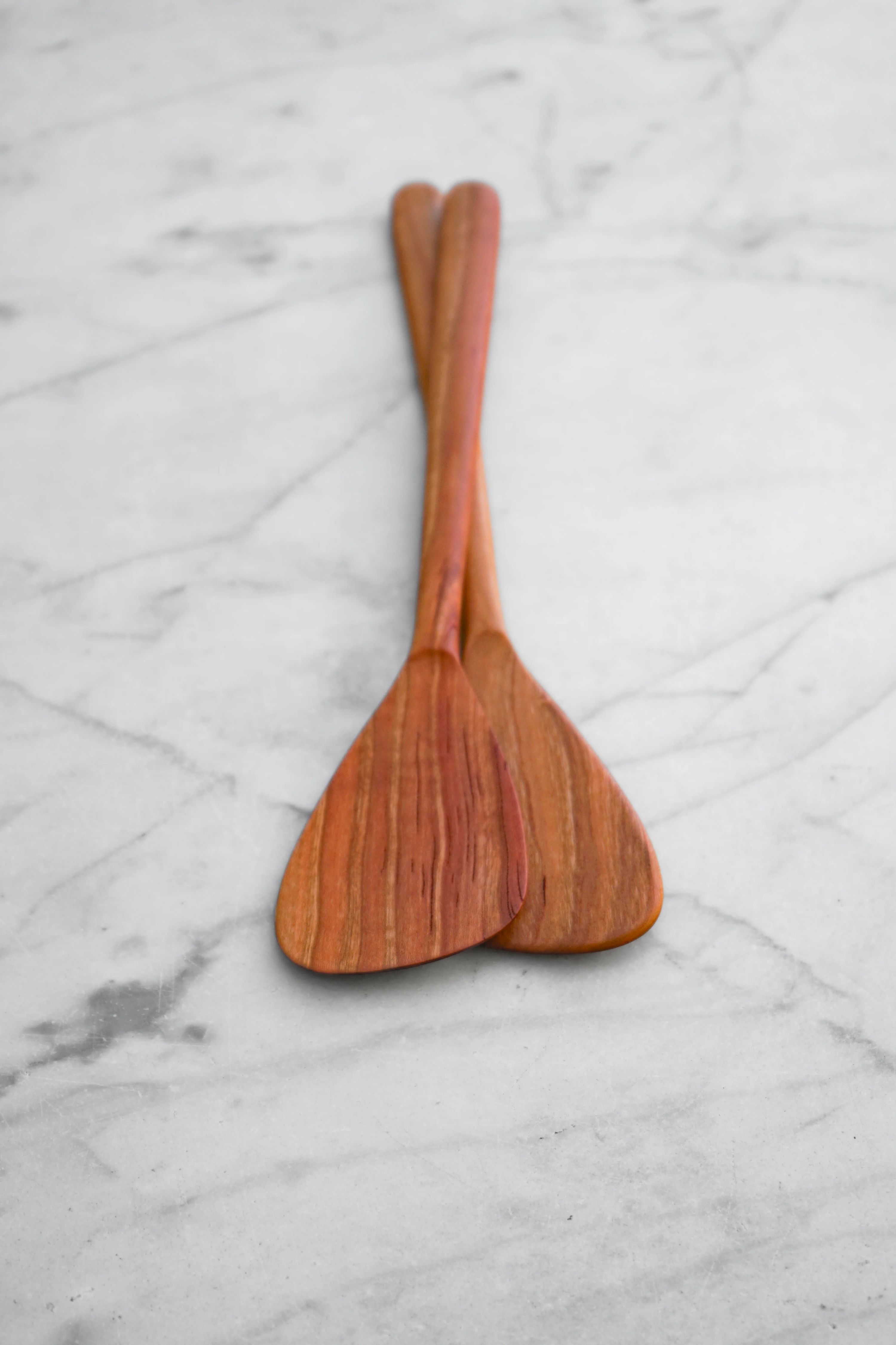 Flat Line - Modern Salad Set - Walnut, Cherry, and Maple Wood 10