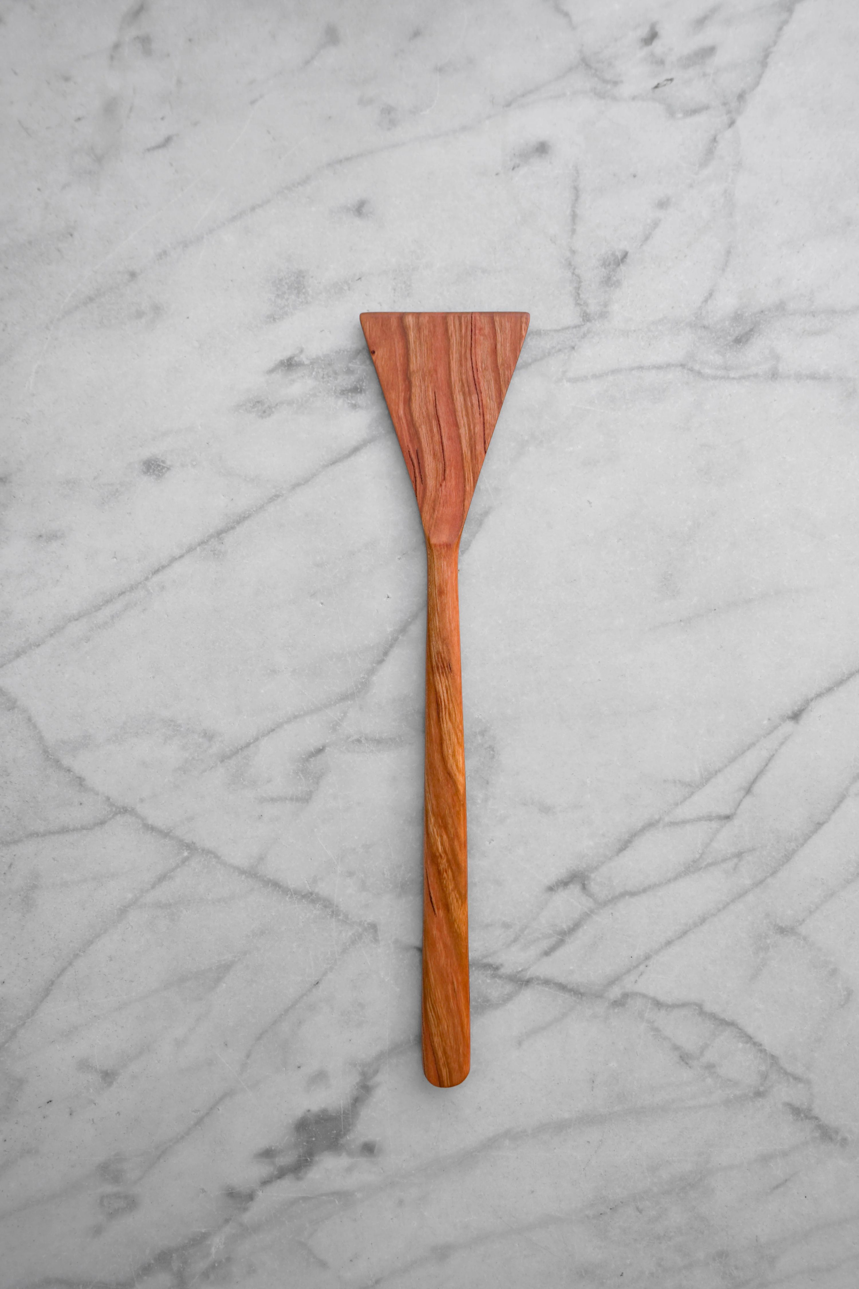 Flat Line - Triangle Spatula - Walnut, Cherry, or Maple Wood 2