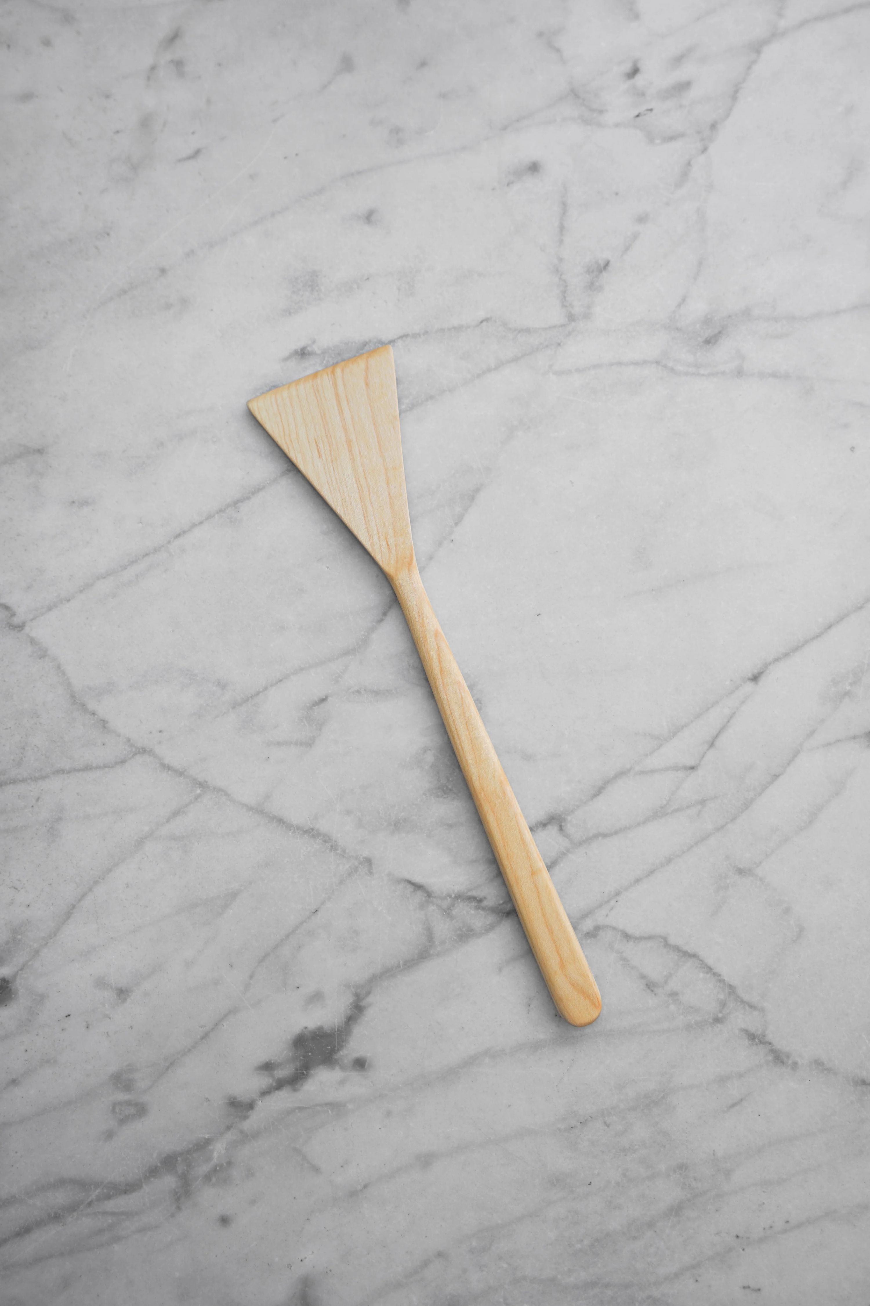 Flat Line - Triangle Spatula - Walnut, Cherry, or Maple Wood 9