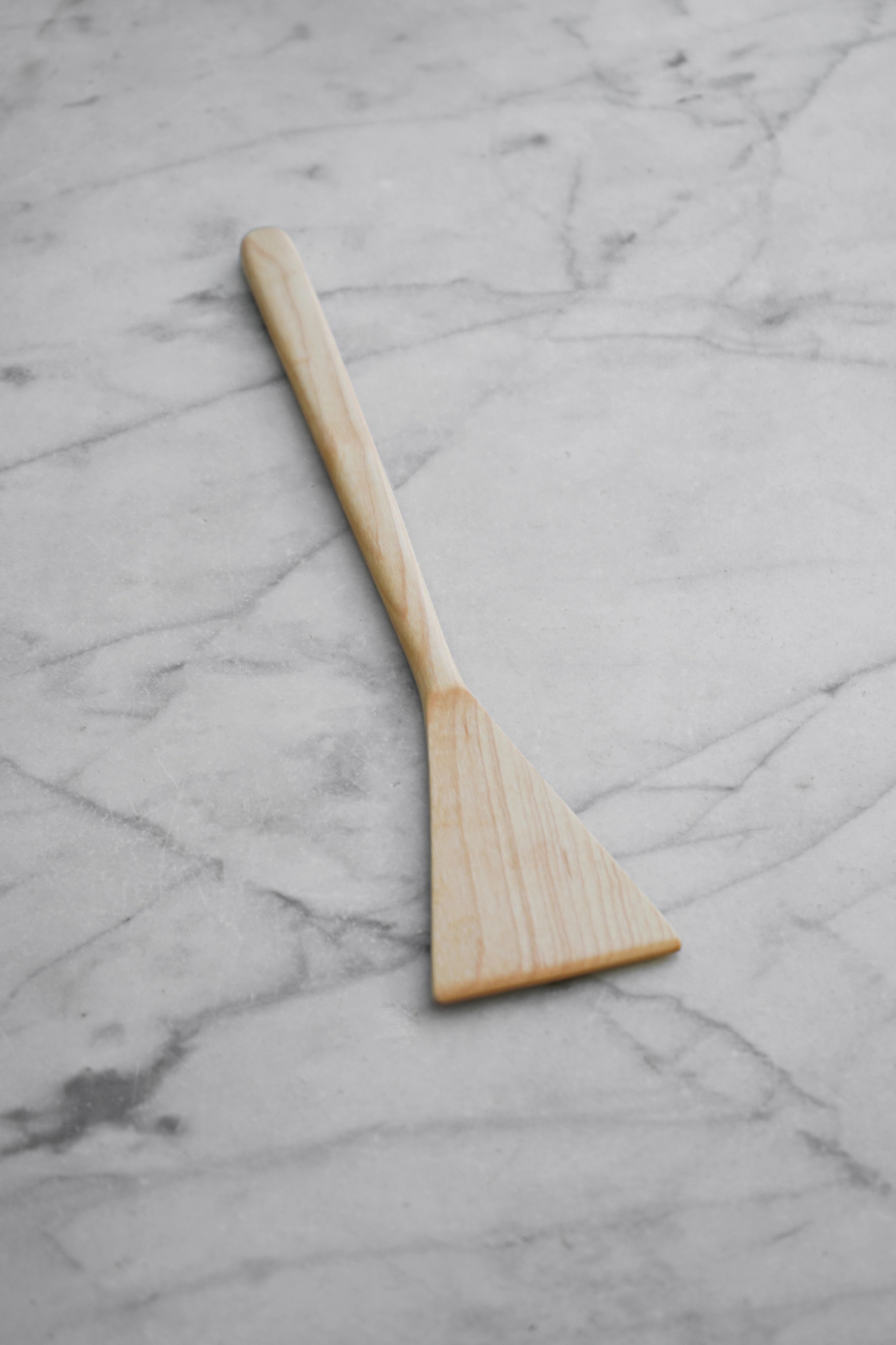 Flat Line - Triangle Spatula - Walnut, Cherry, or Maple Wood 10