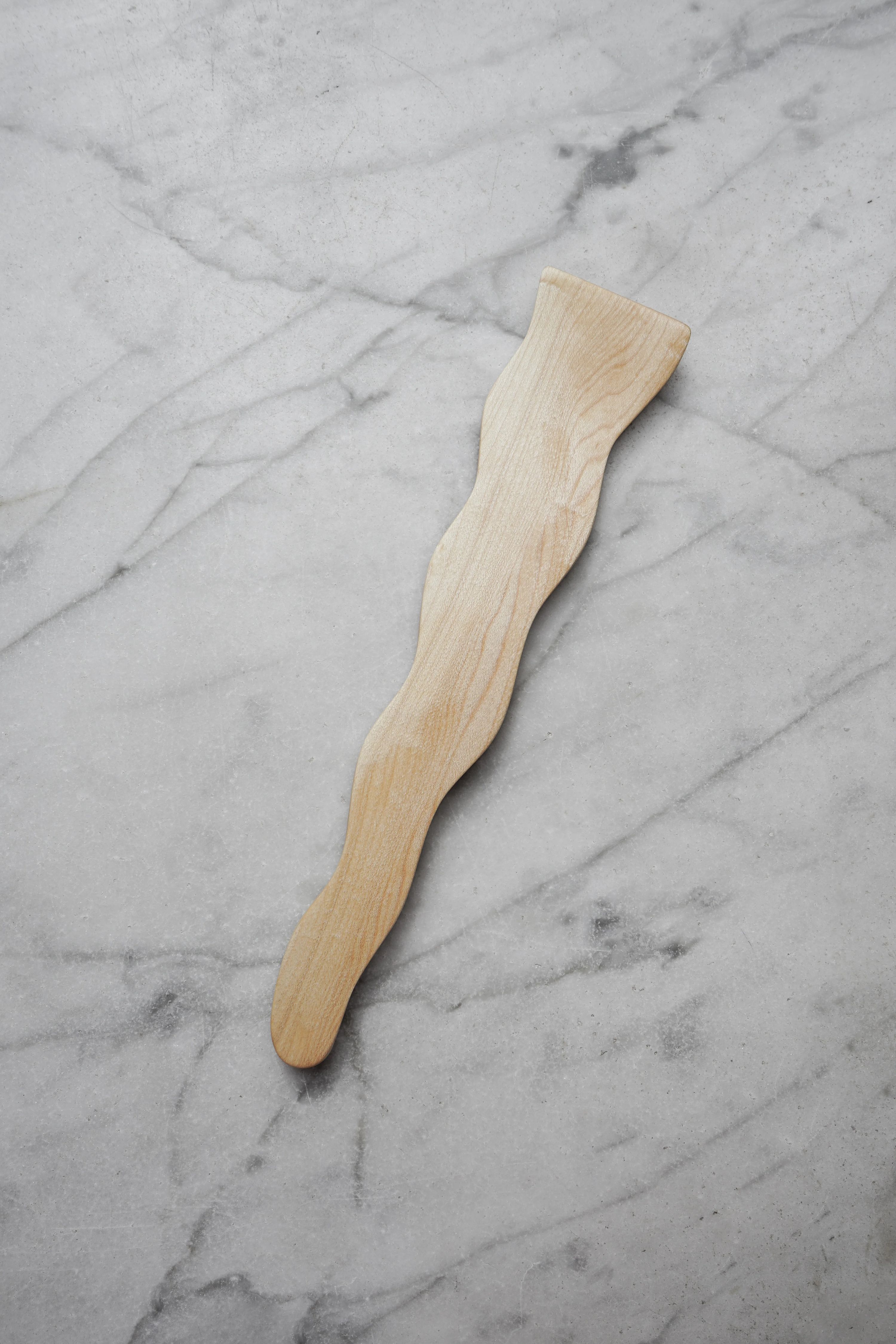 Flat Line - Wavy Spatula - Walnut, Cherry, or Maple Wood 3