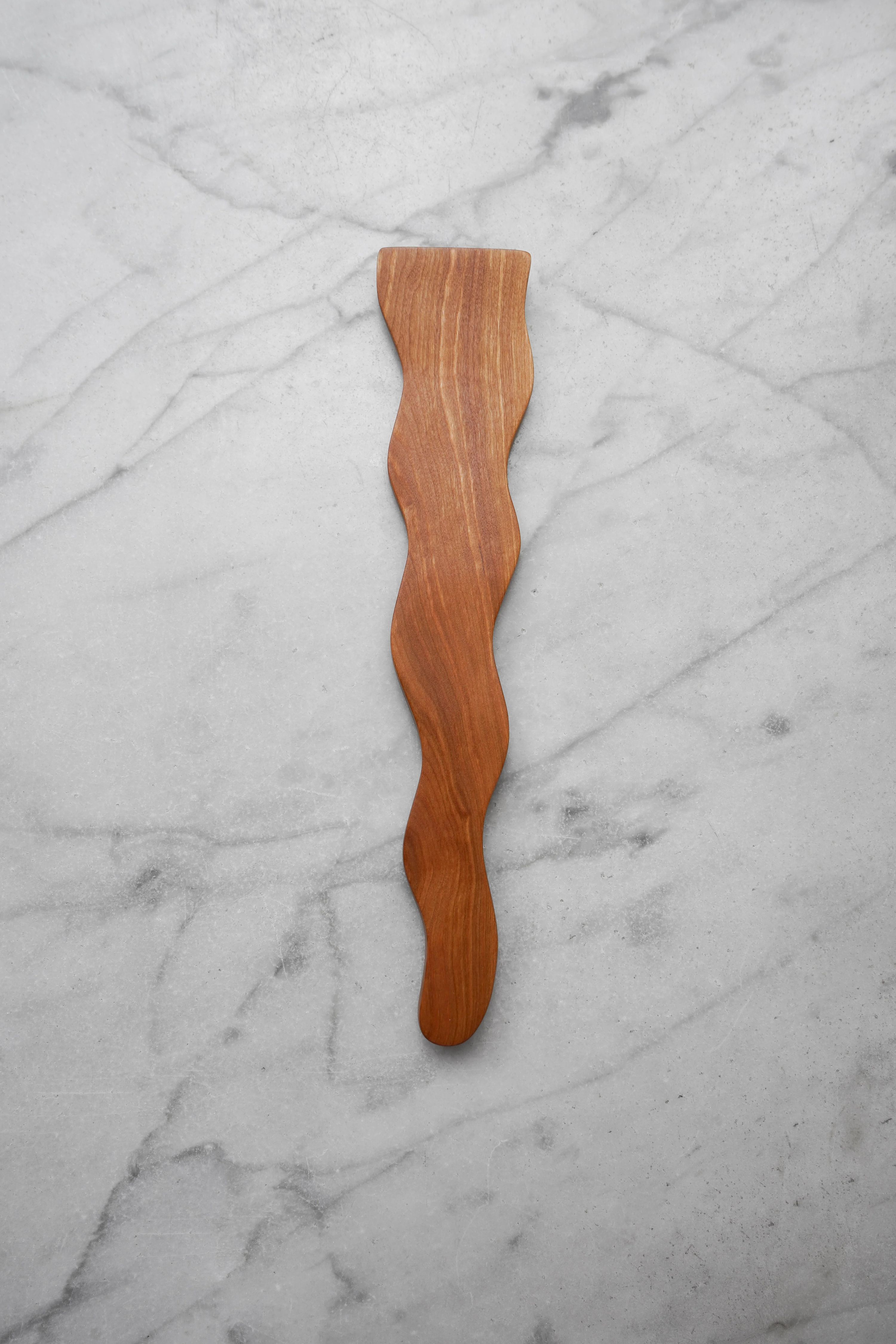 Flat Line - Wavy Spatula - Walnut, Cherry, or Maple Wood 5