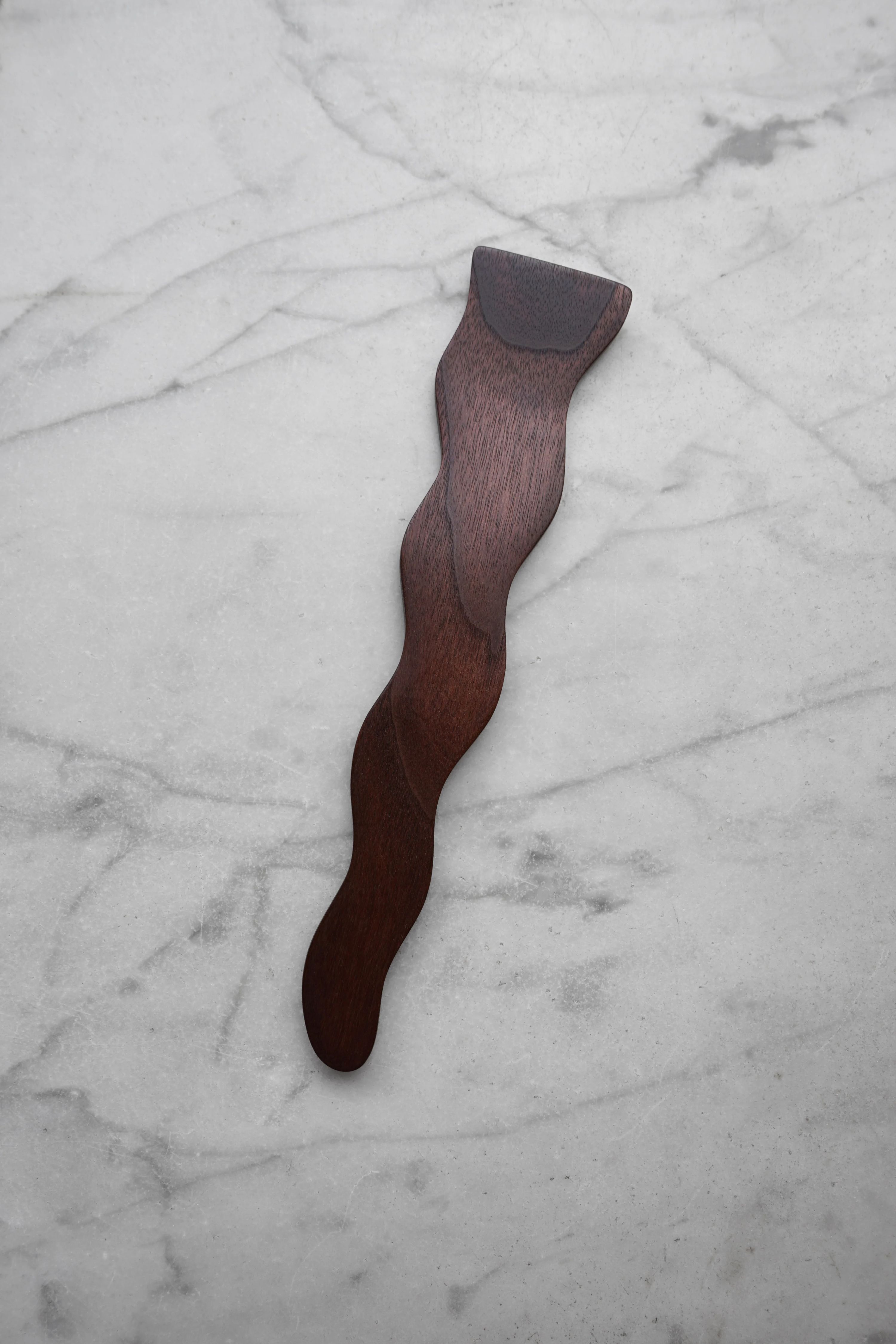 Flat Line - Wavy Spatula - Walnut, Cherry, or Maple Wood 9