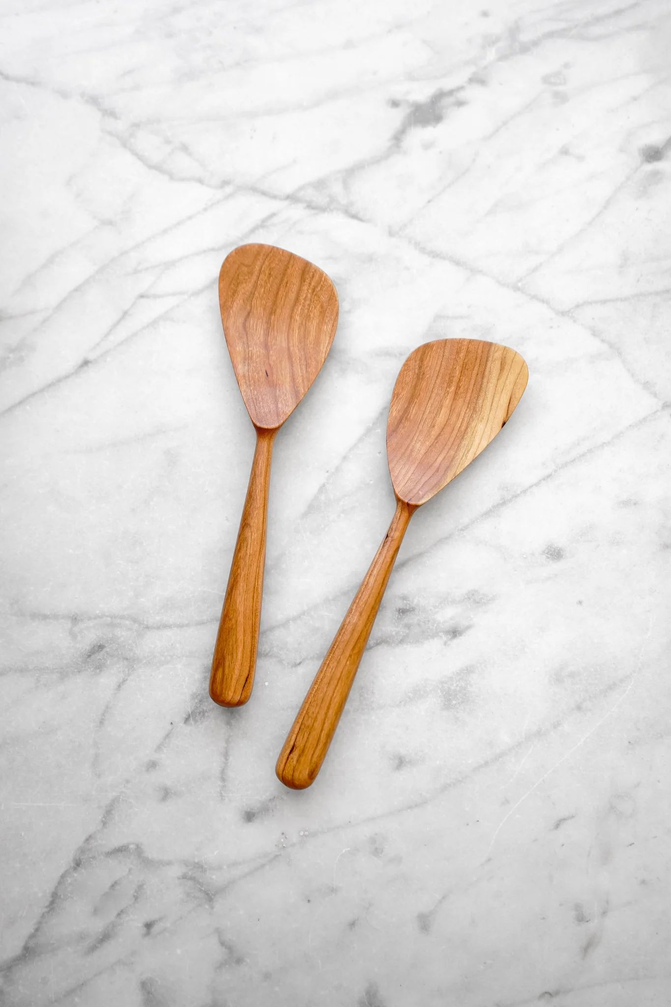 Modern Salad Set - Walnut, Cherry, or Maple Wood 4