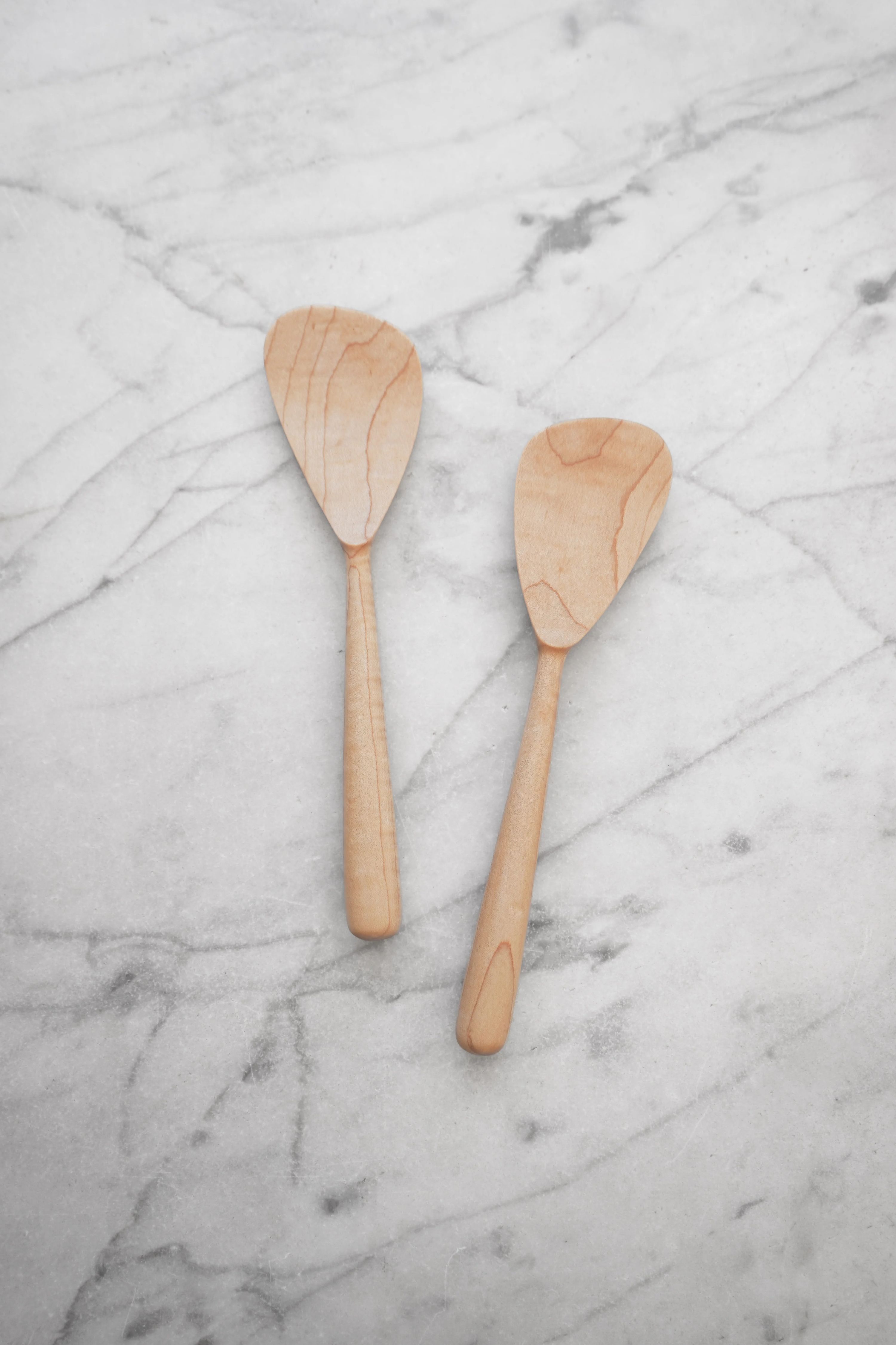 Modern Salad Set - Walnut, Cherry, or Maple Wood 7