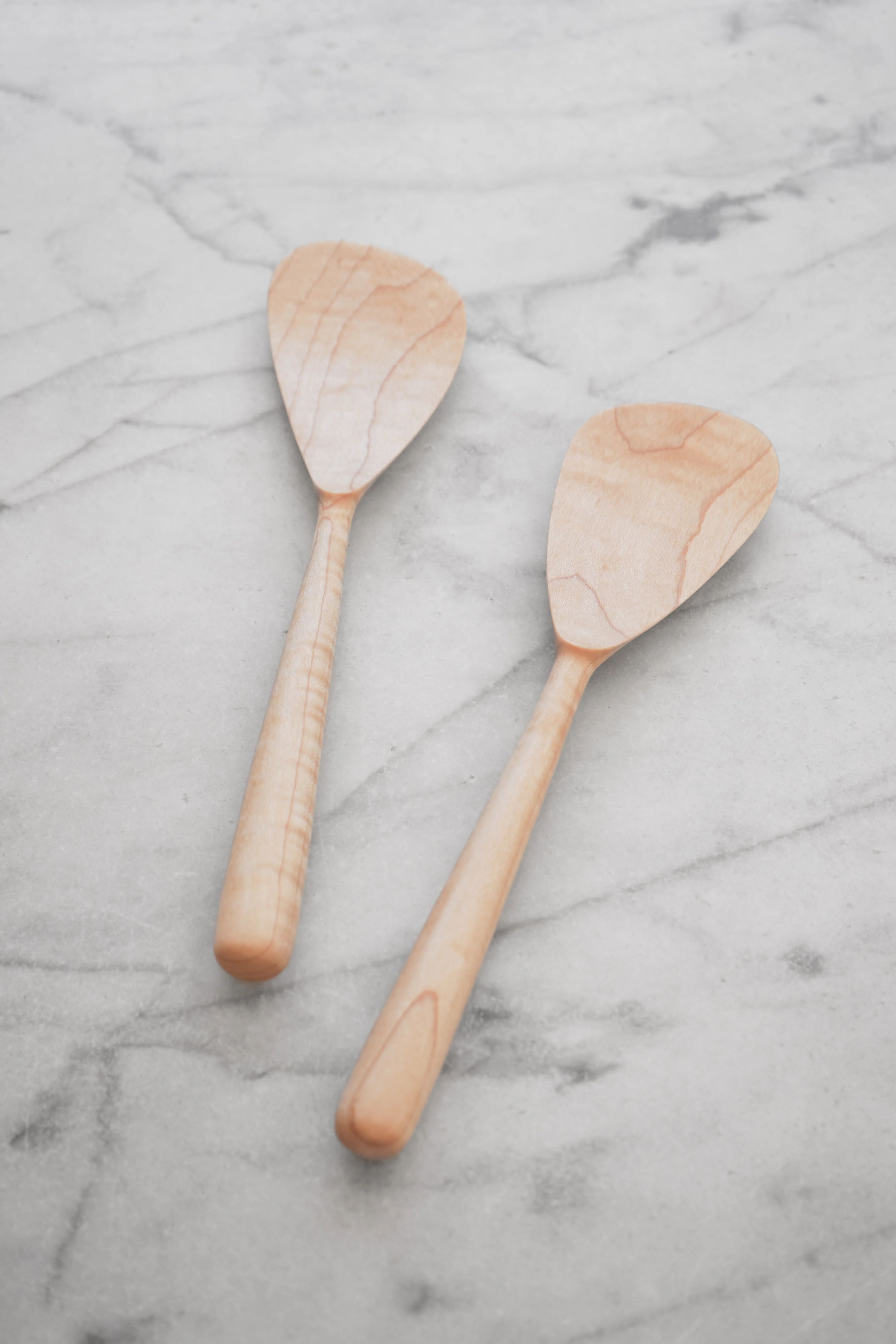 Modern Salad Set - Walnut, Cherry, or Maple Wood 8