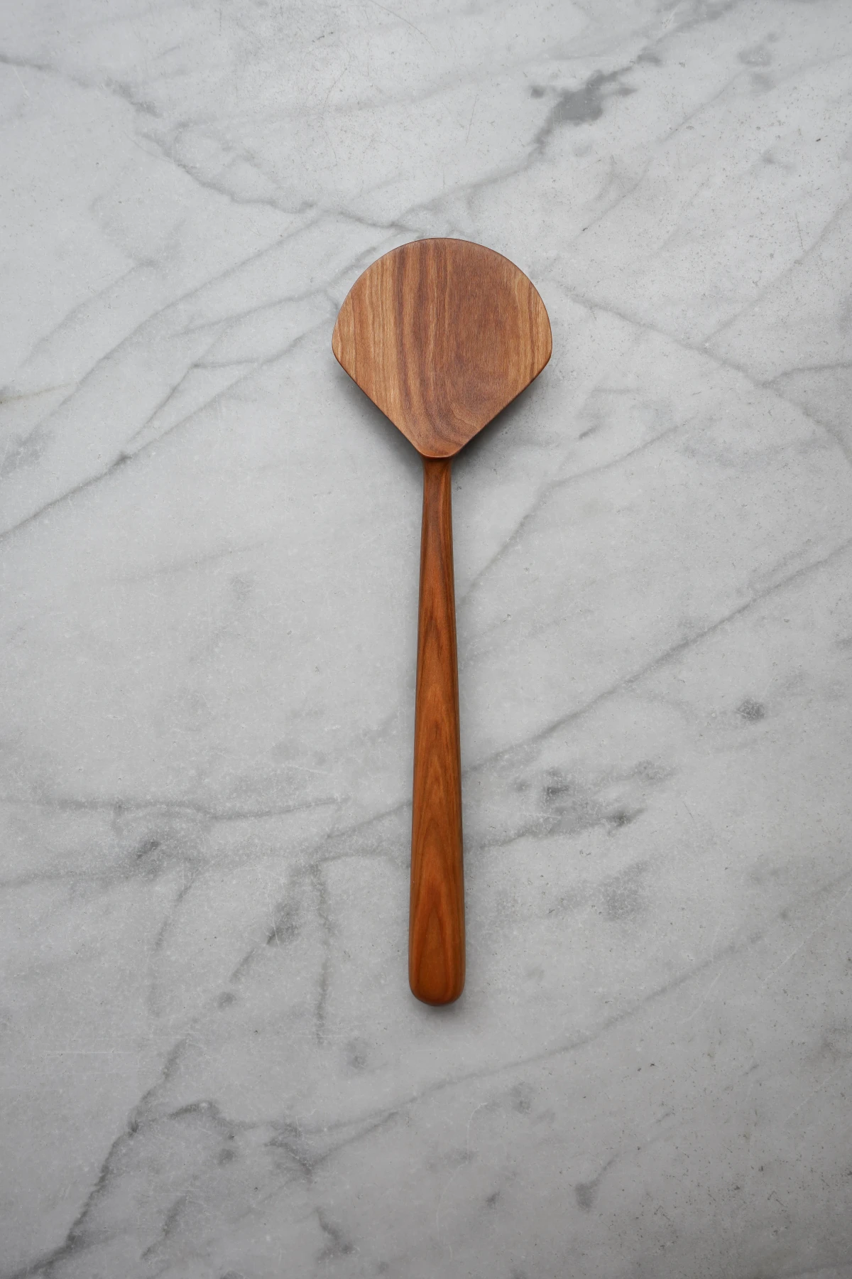 Shell Cooking Spatula - Cherry Wood by Four Leaf Wood Shop