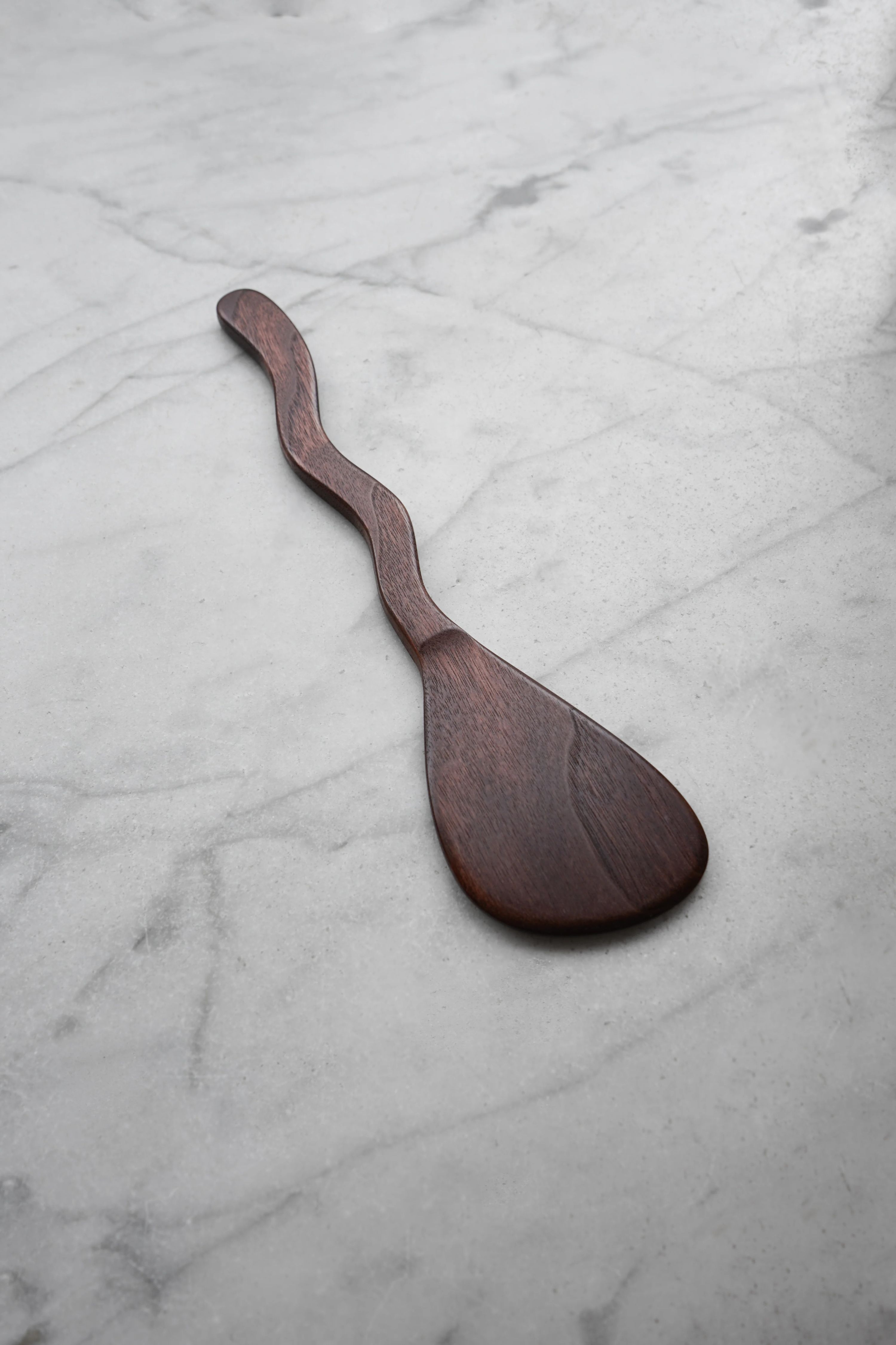 Flat Line - Squiggly Spatula - Walnut, Cherry, or Maple Wood 13