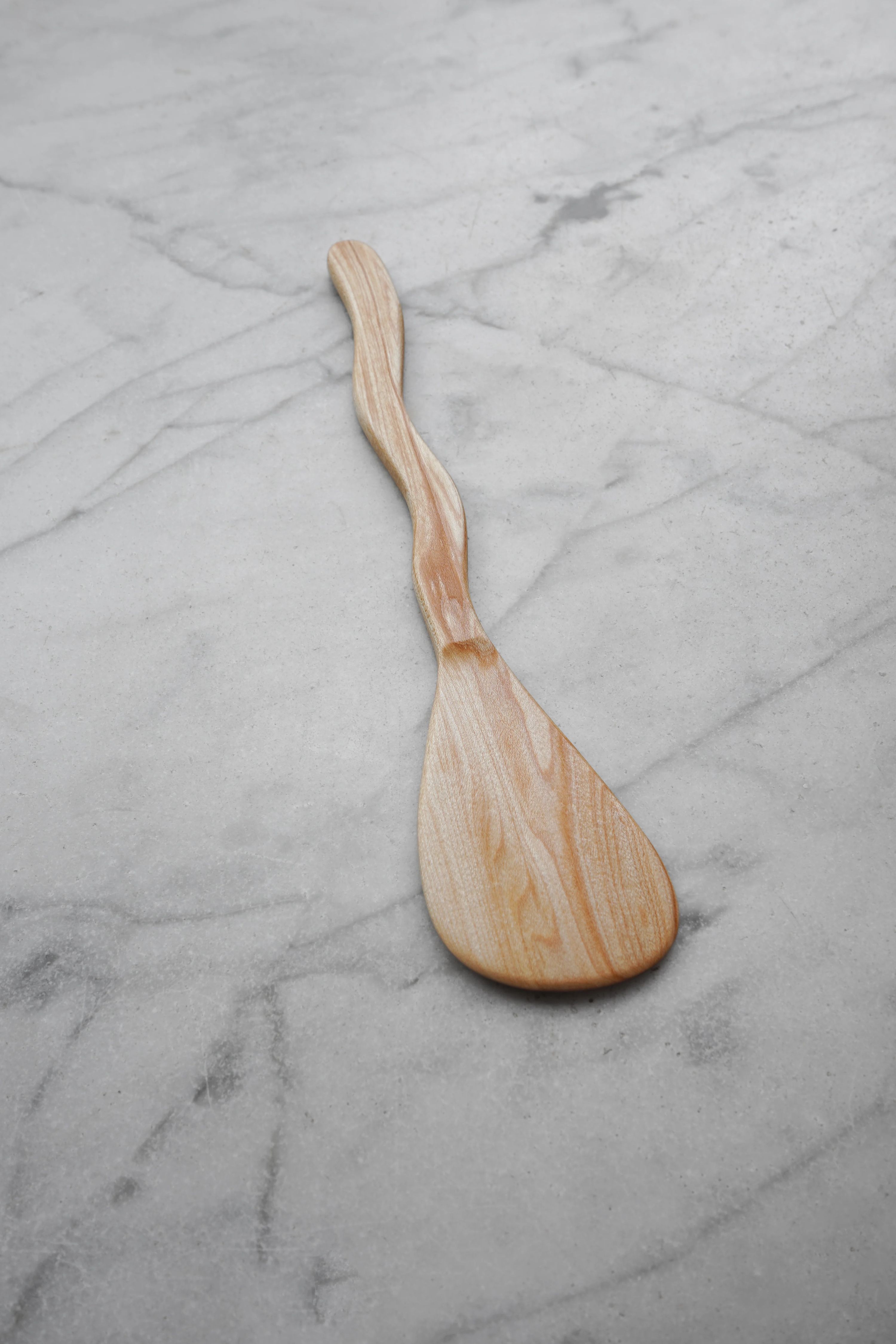 Flat Line - Squiggly Spatula - Walnut, Cherry, or Maple Wood 5
