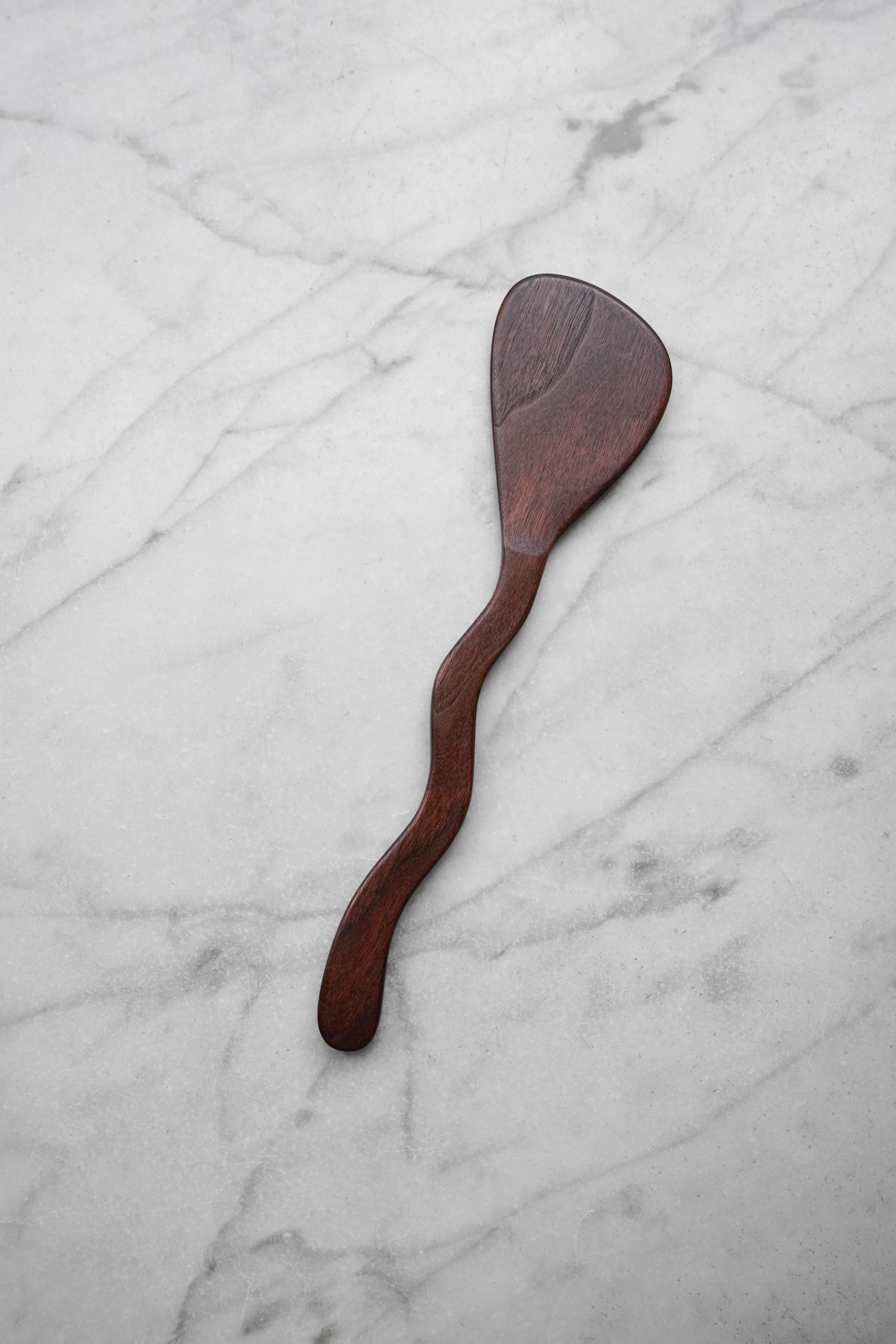 Flat Line - Squiggly Spatula - Walnut, Cherry, or Maple Wood 9