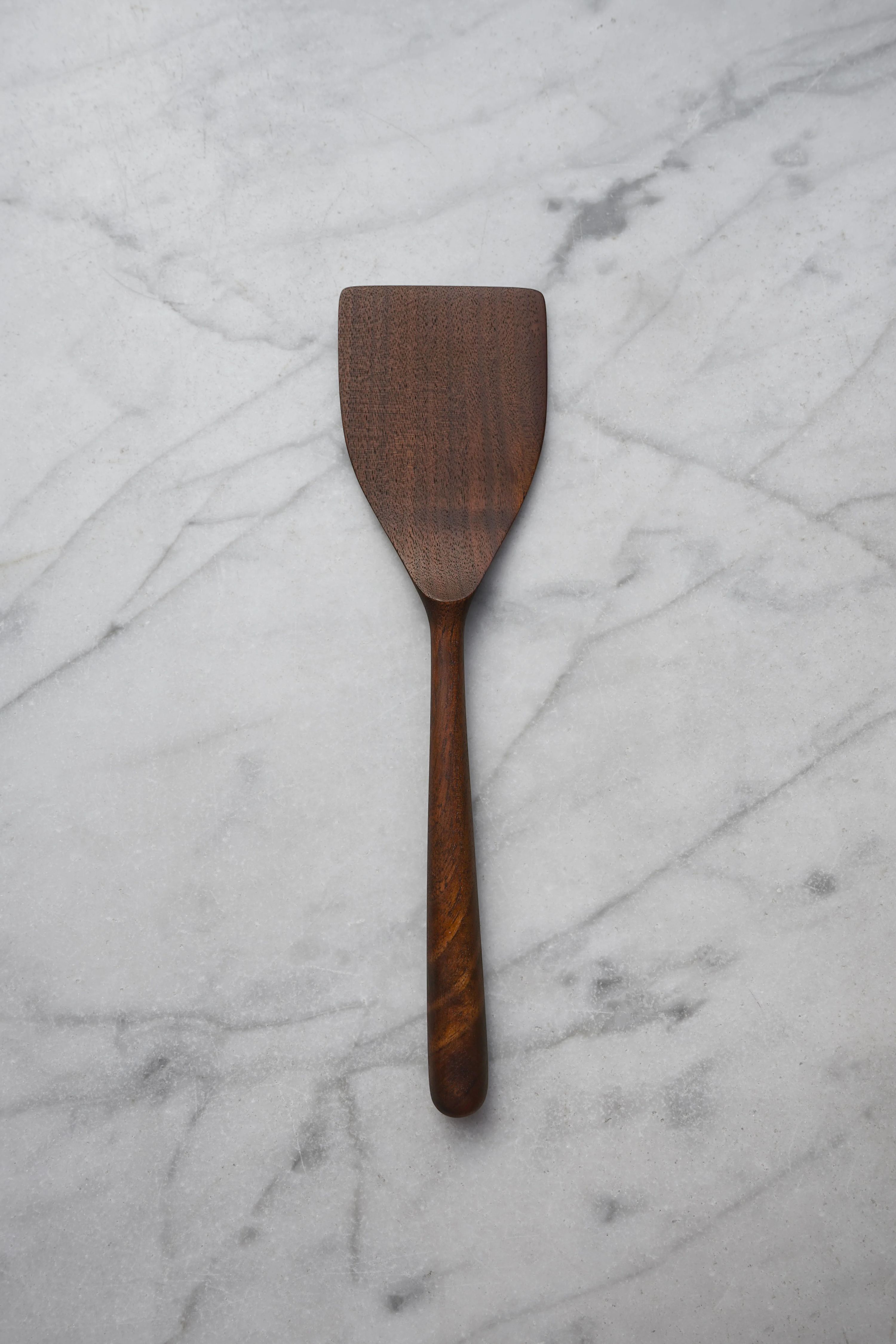 Wide Flipper Spatula - Walnut, Cherry, or Maple Wood 2