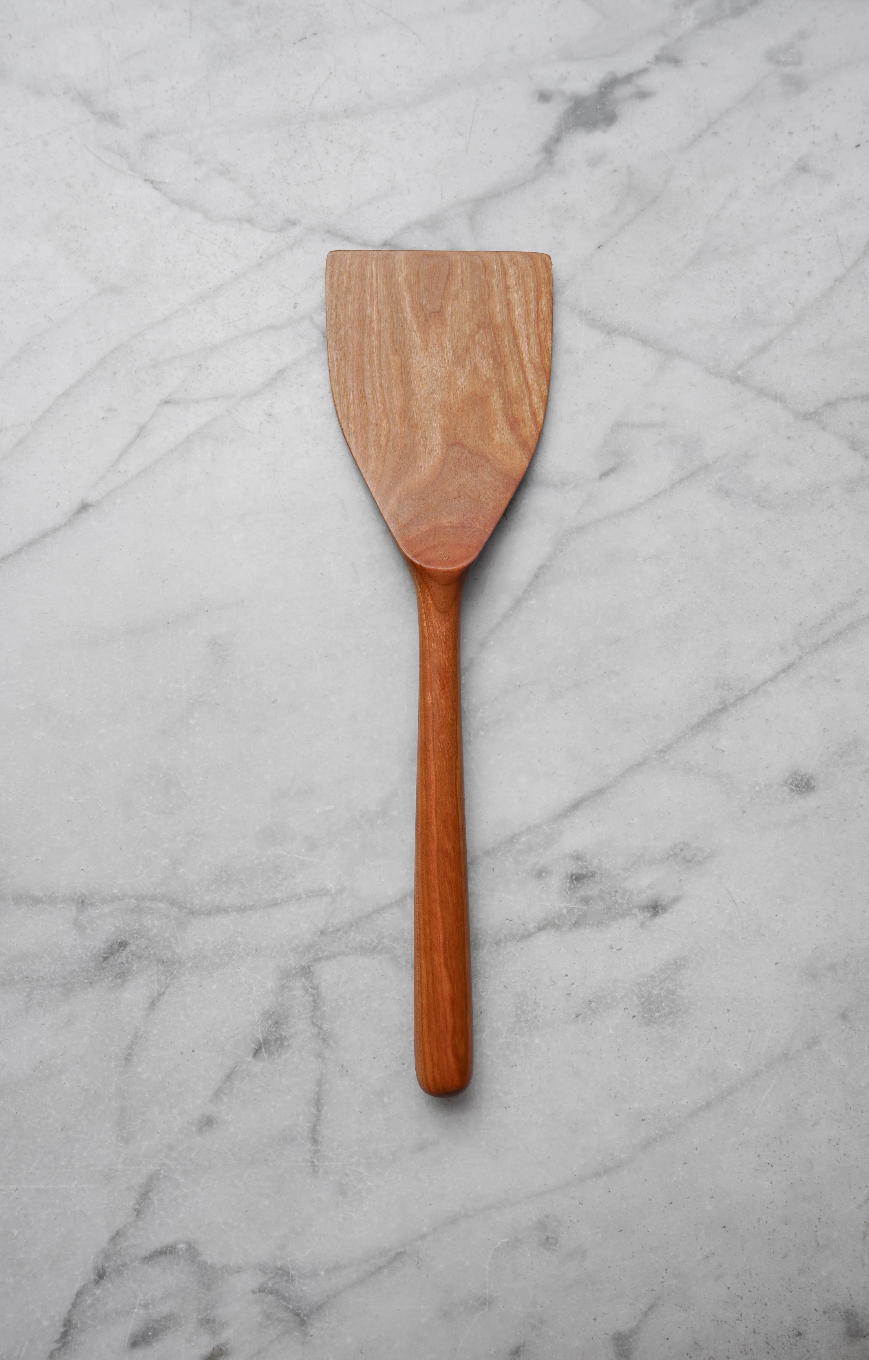 Wide Flipper Spatula - Walnut, Cherry, or Maple Wood 11