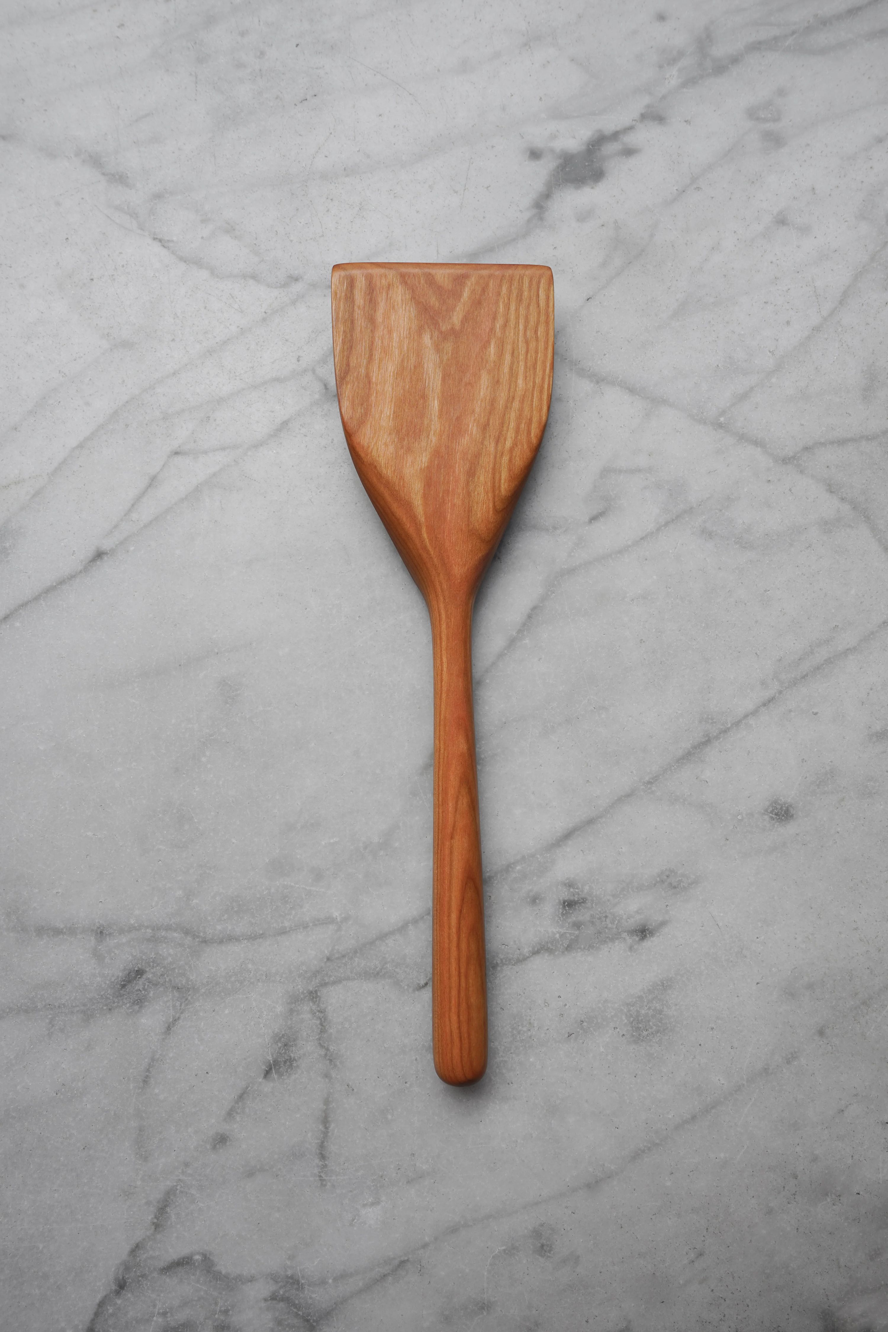 Wide Flipper Spatula - Walnut, Cherry, or Maple Wood 13