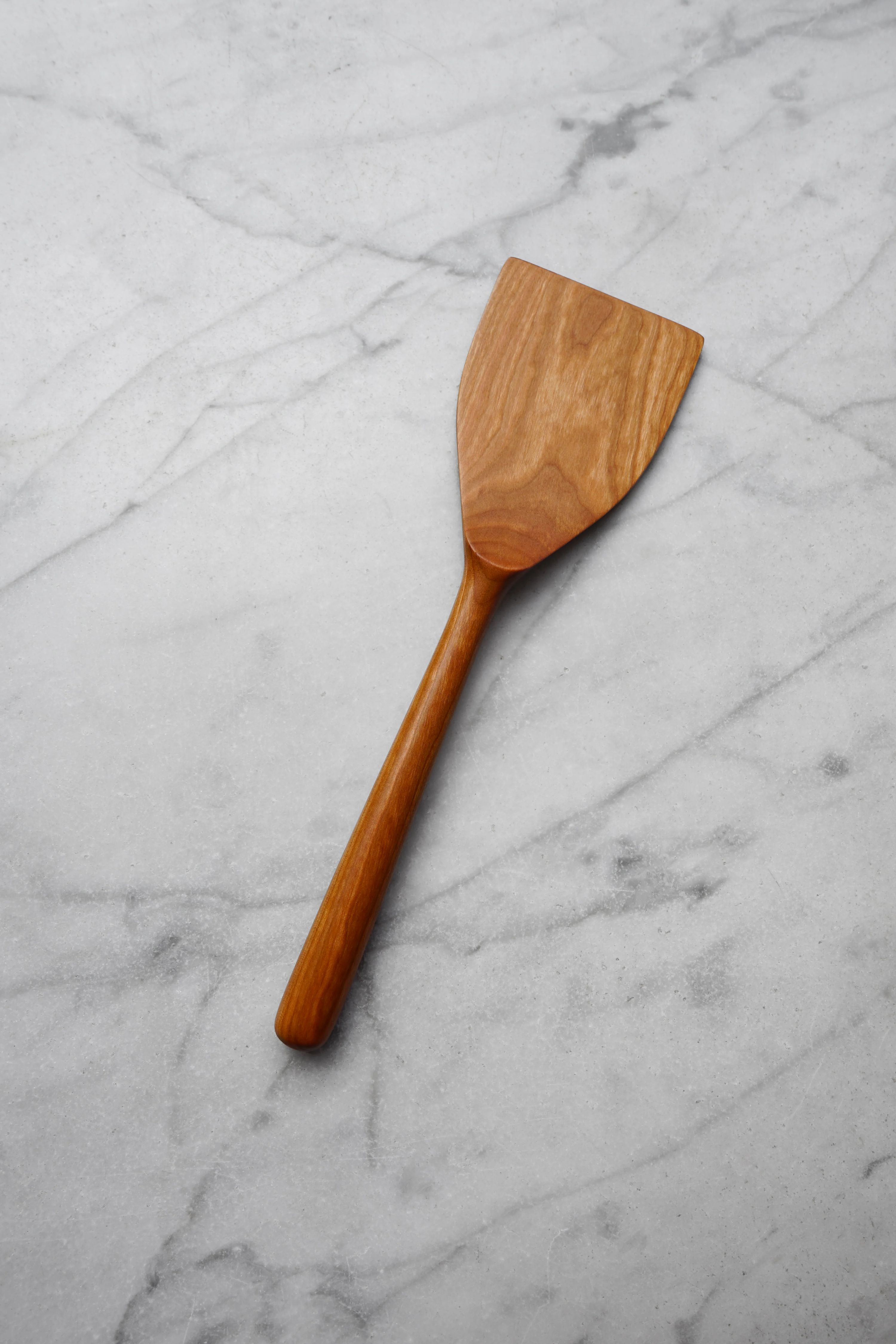 Wide Flipper Spatula - Walnut, Cherry, or Maple Wood 14