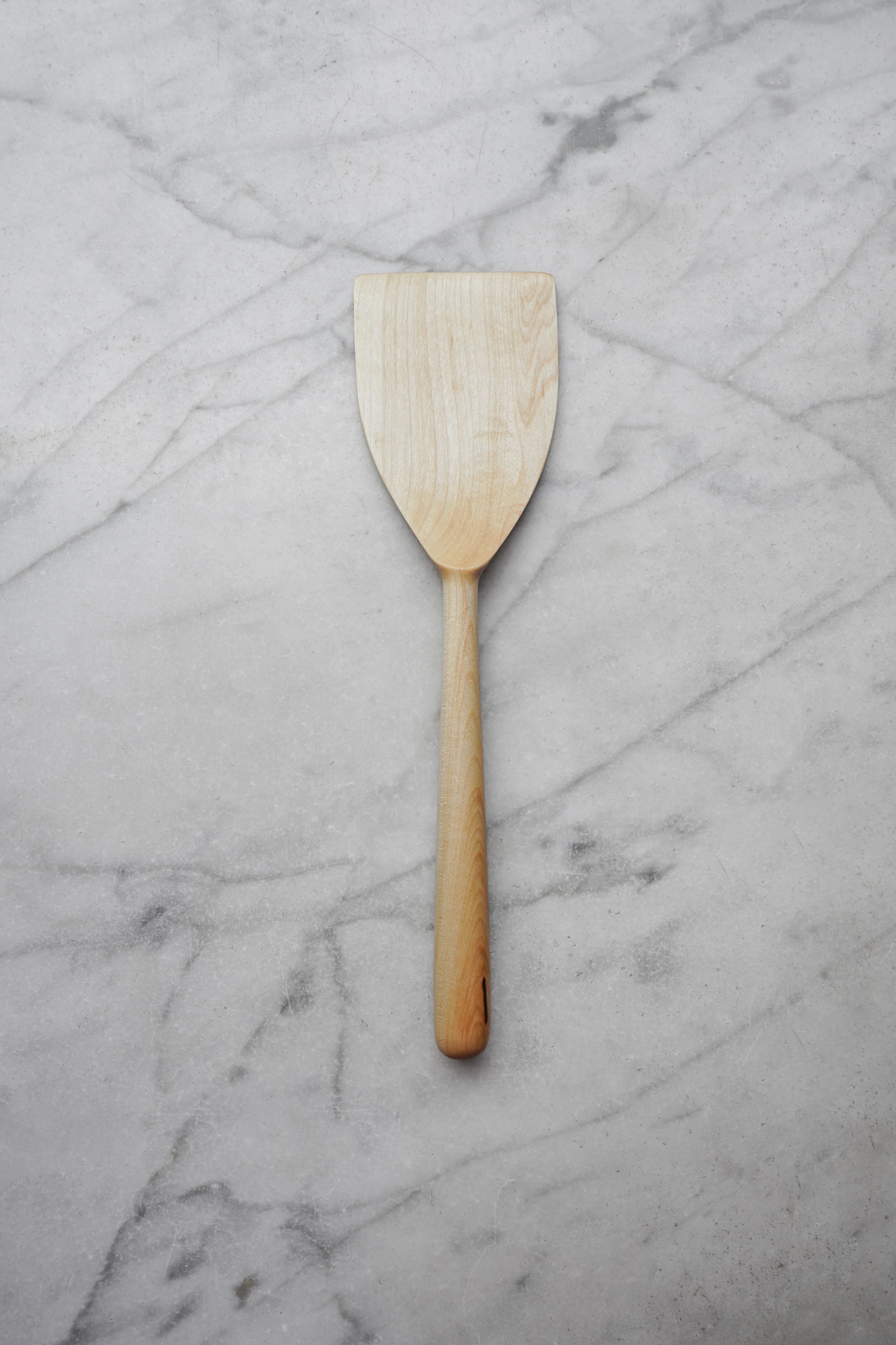 Wide Flipper Spatula - Walnut, Cherry, or Maple Wood 7