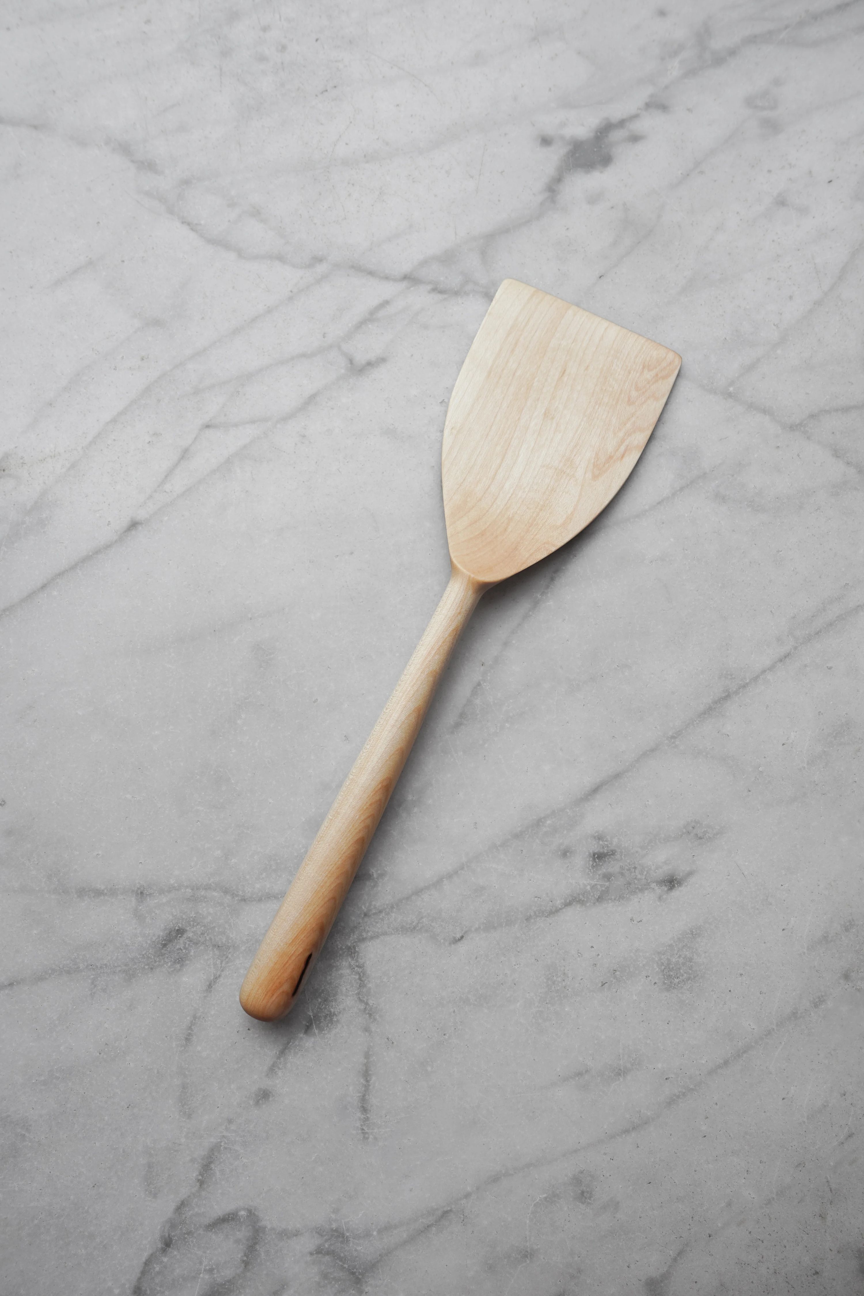 Wide Flipper Spatula - Walnut, Cherry, or Maple Wood 8