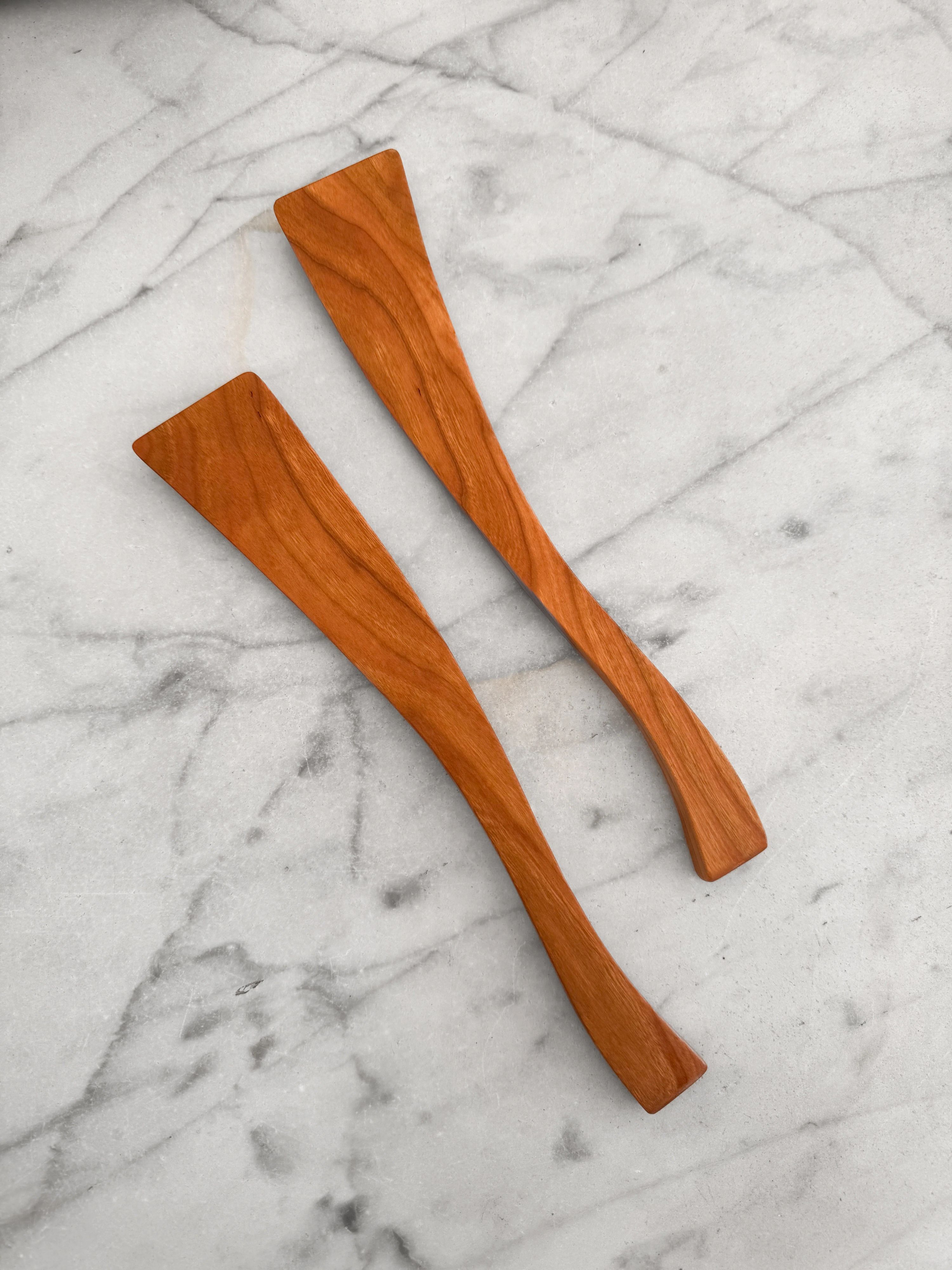 Curvy Salad Set - Cherry Wood 2