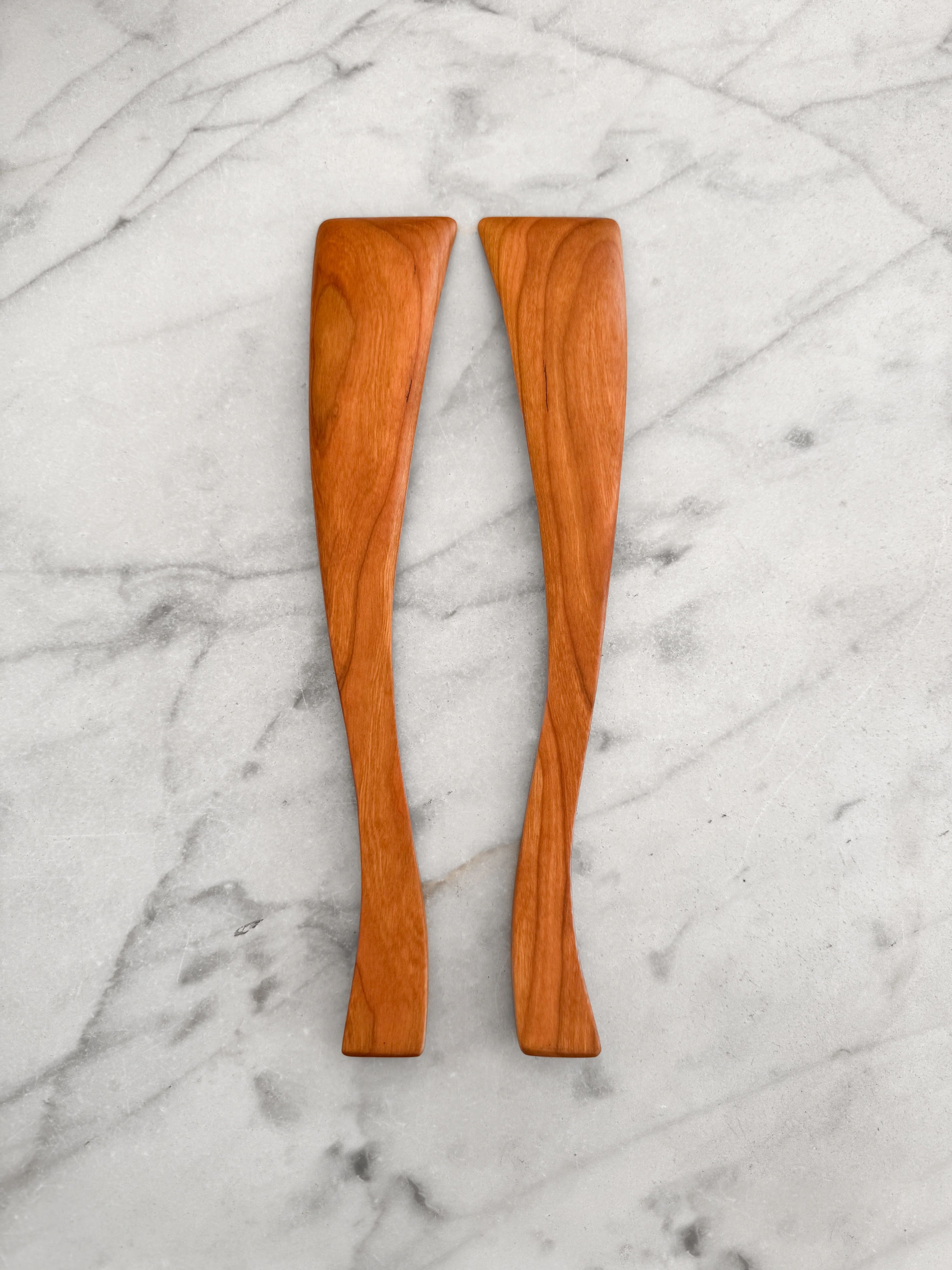 Curvy Salad Set - Cherry Wood 3