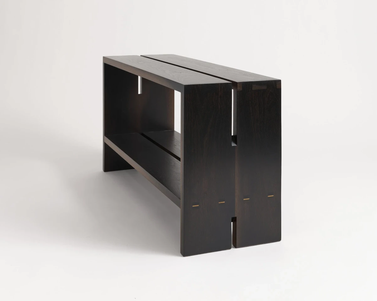 Eleven Bench - Ebonized Walnut - 36" by Dean Babin Furniture