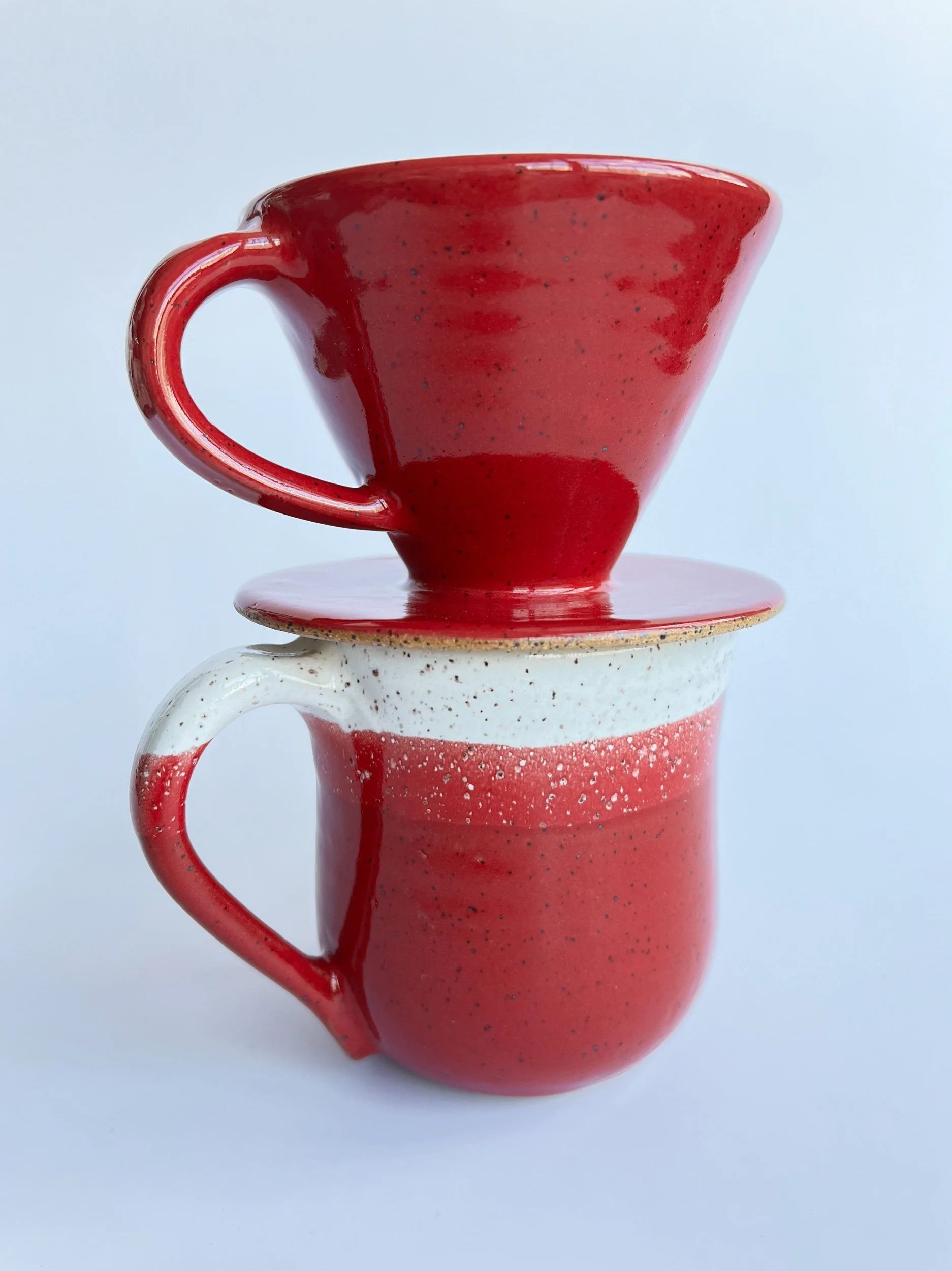 Coffee Pour Over Cone w/ Handle 12