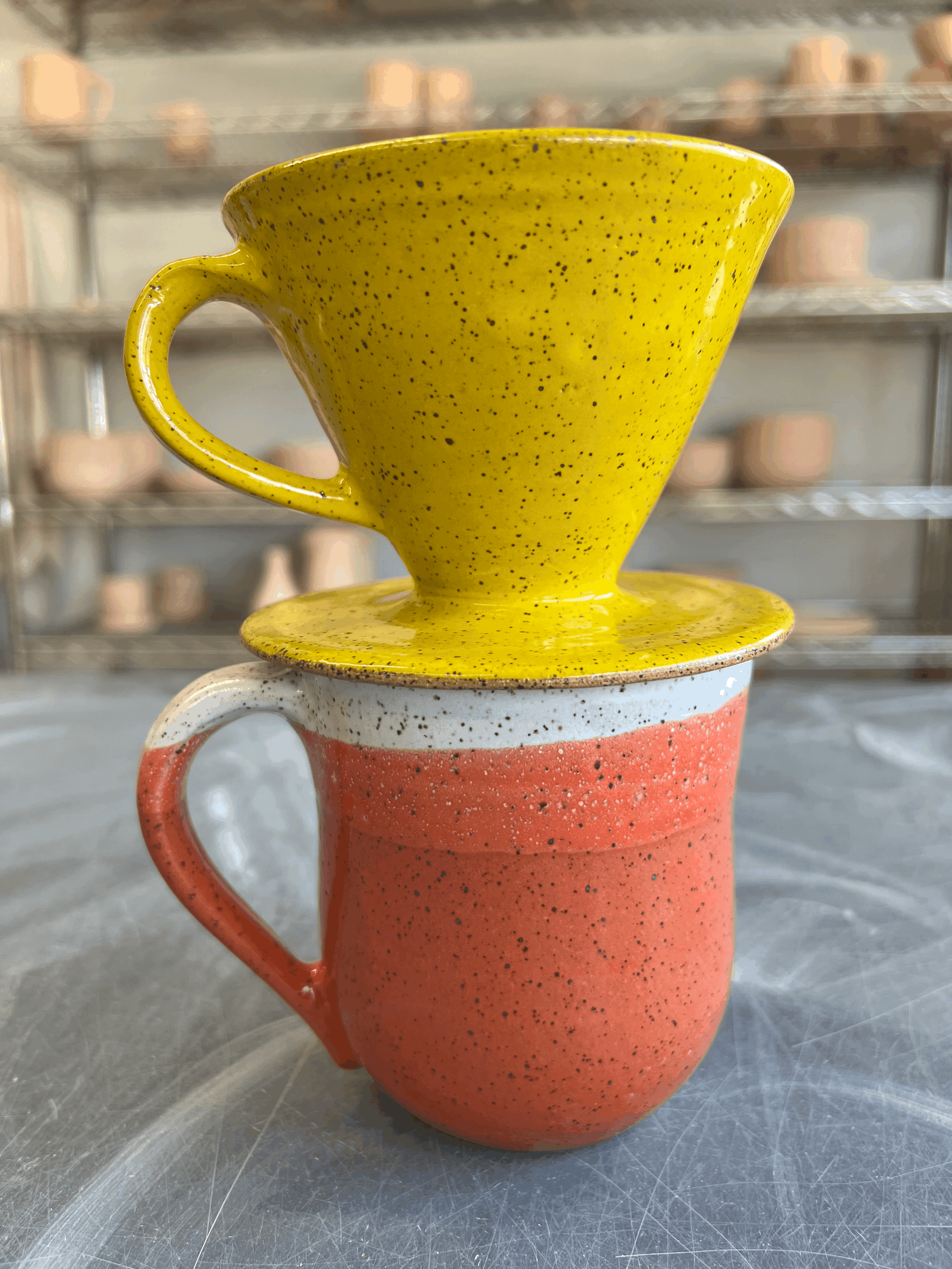 Coffee Pour Over Cone w/ Handle 18
