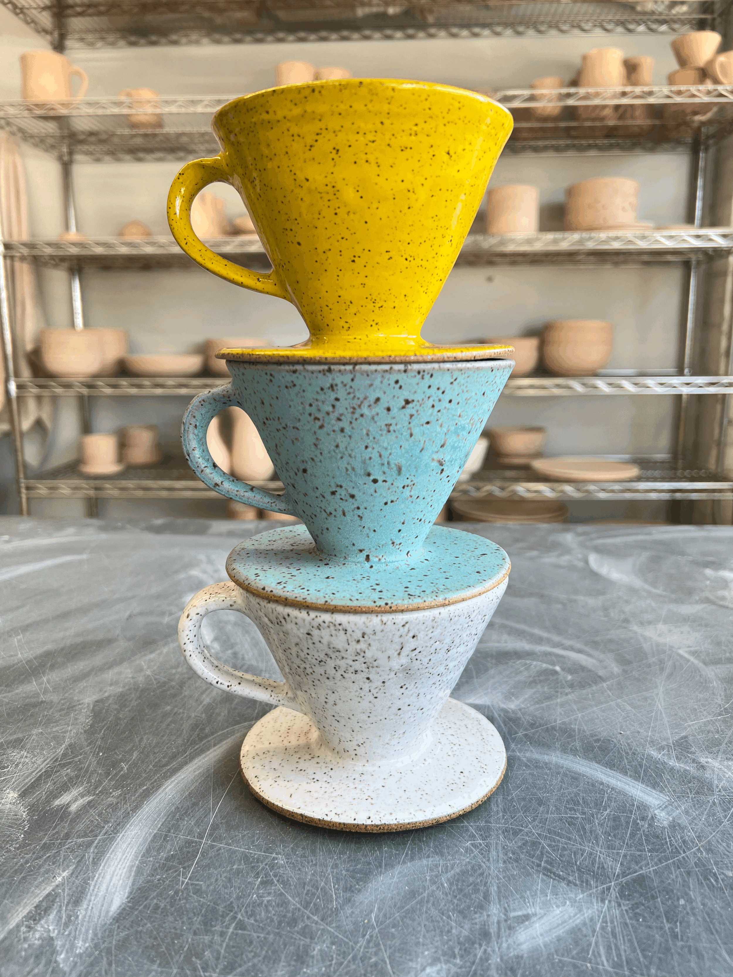 Coffee Pour Over Cone w/ Handle 19