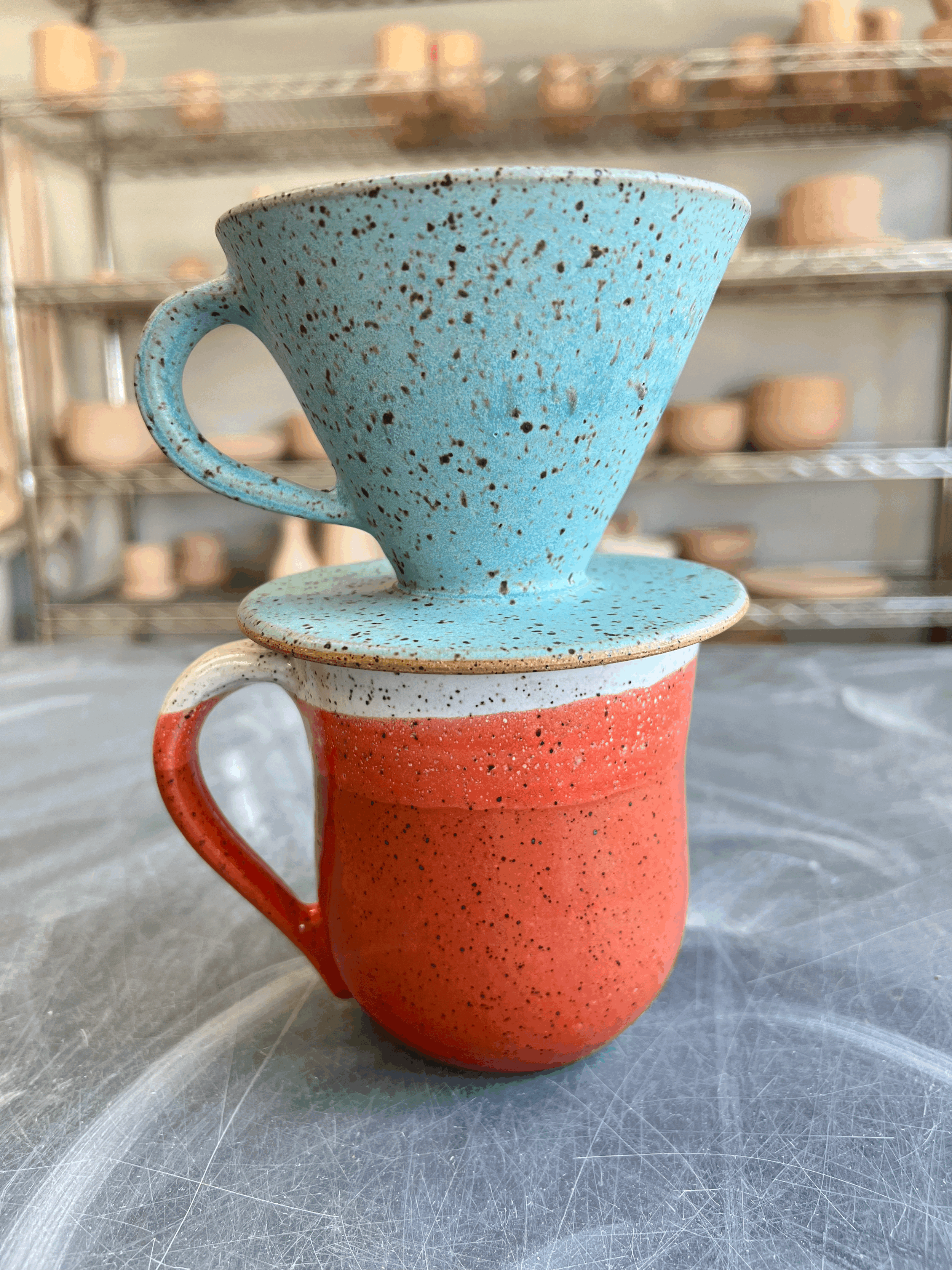 Coffee Pour Over Cone w/ Handle 20