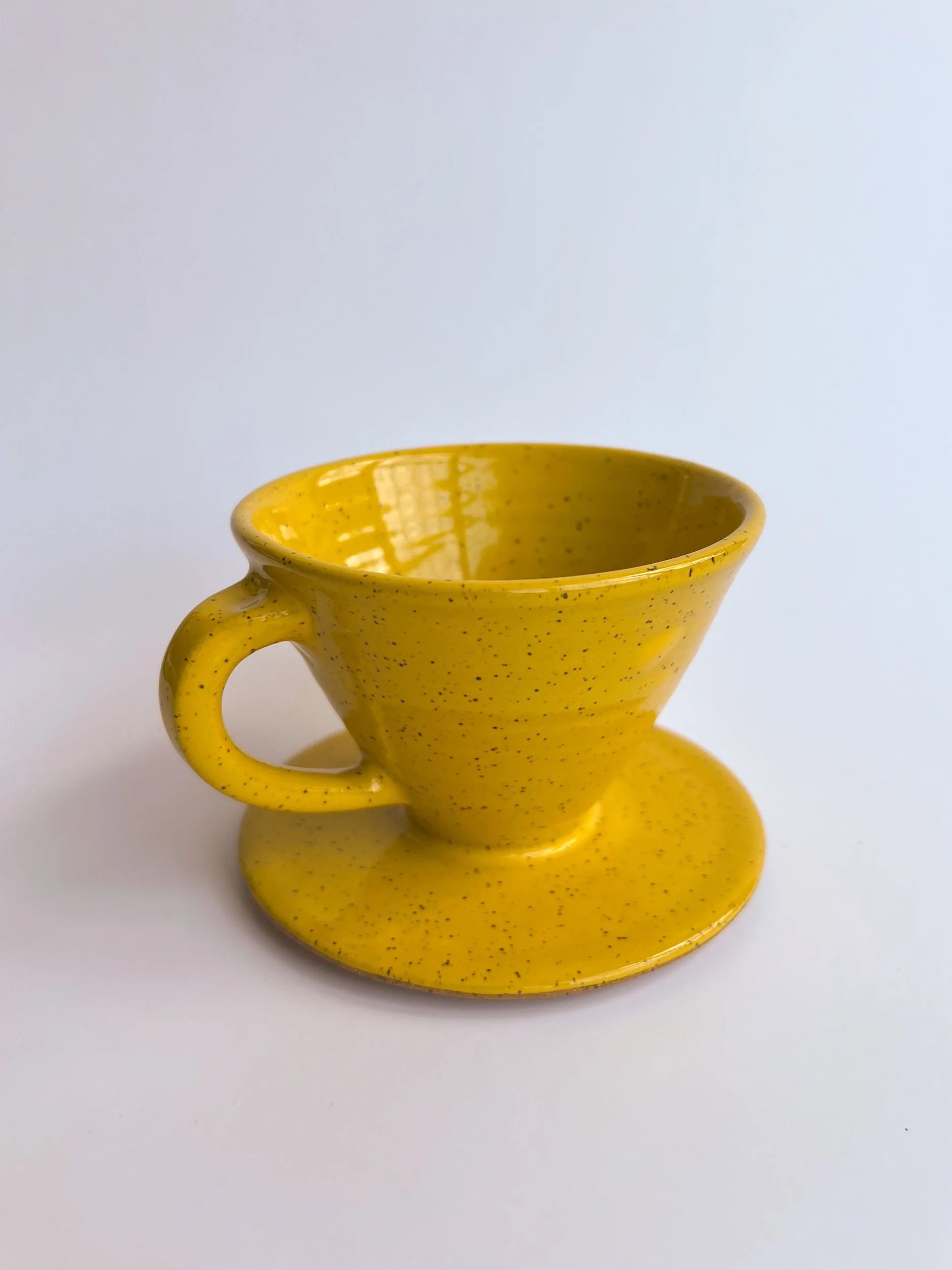 Coffee Pour Over Cone w/ Handle 7