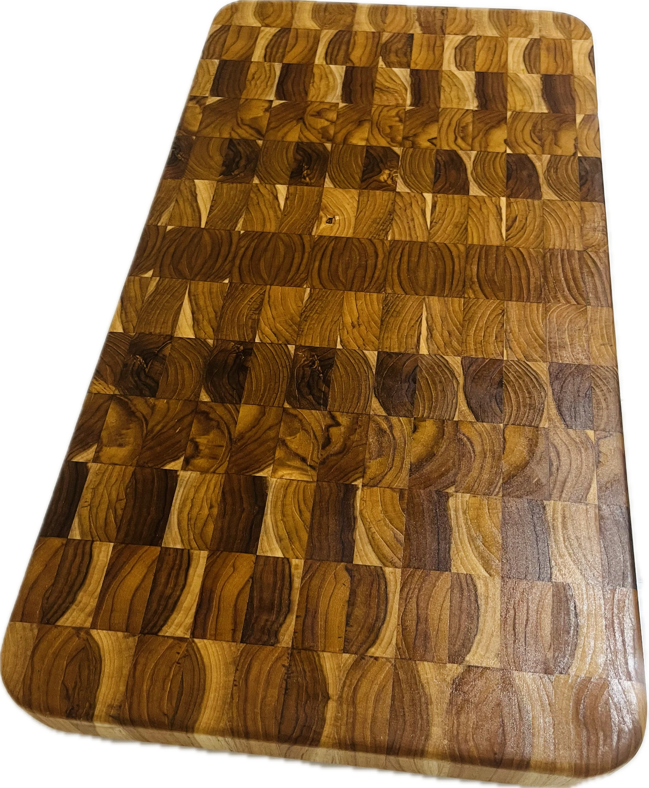 XL Thick Teak End Grain Cutting Board  2