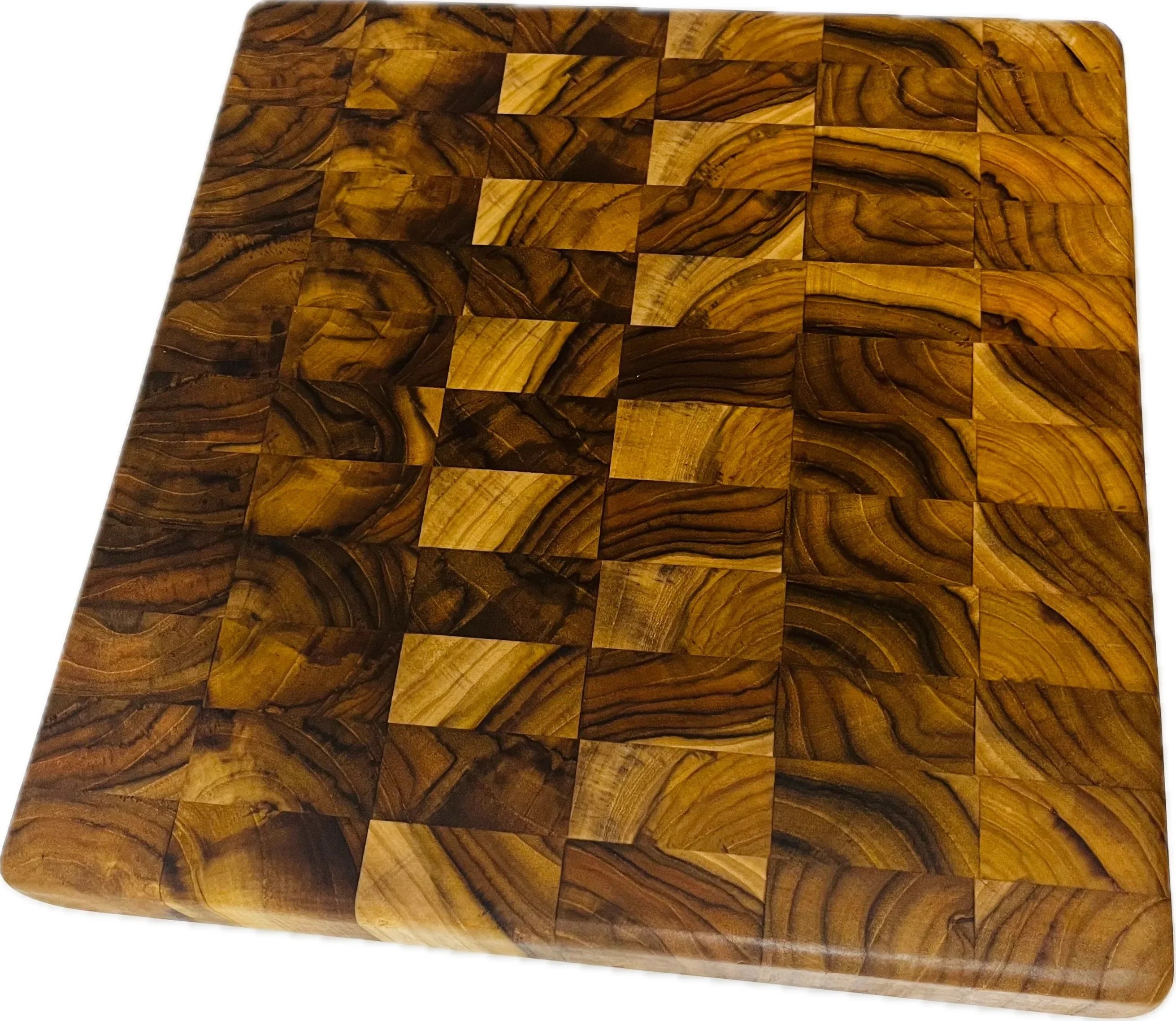 Thick Teak End Grain Cutting Board  3