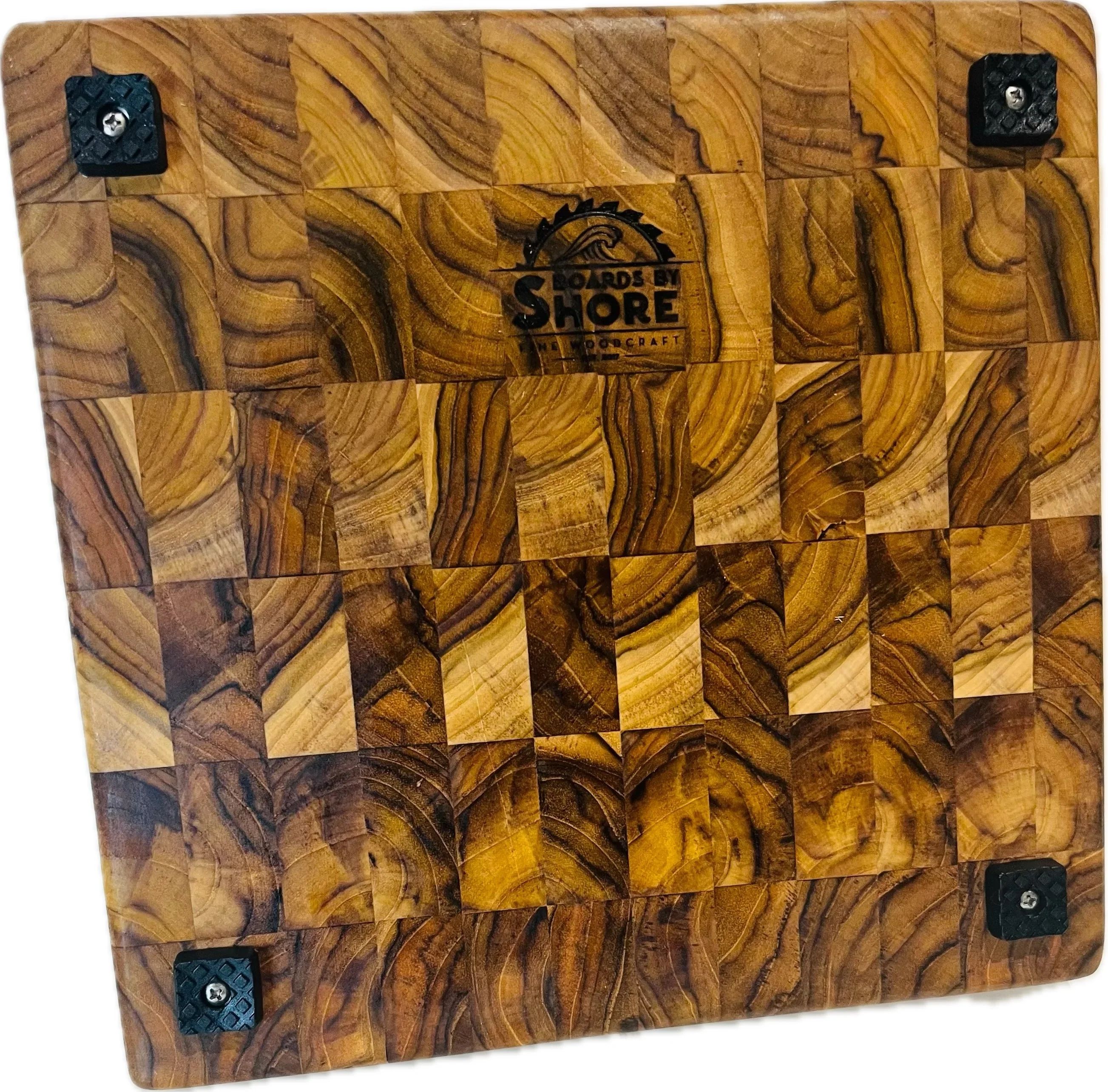 Thick Teak End Grain Cutting Board  4