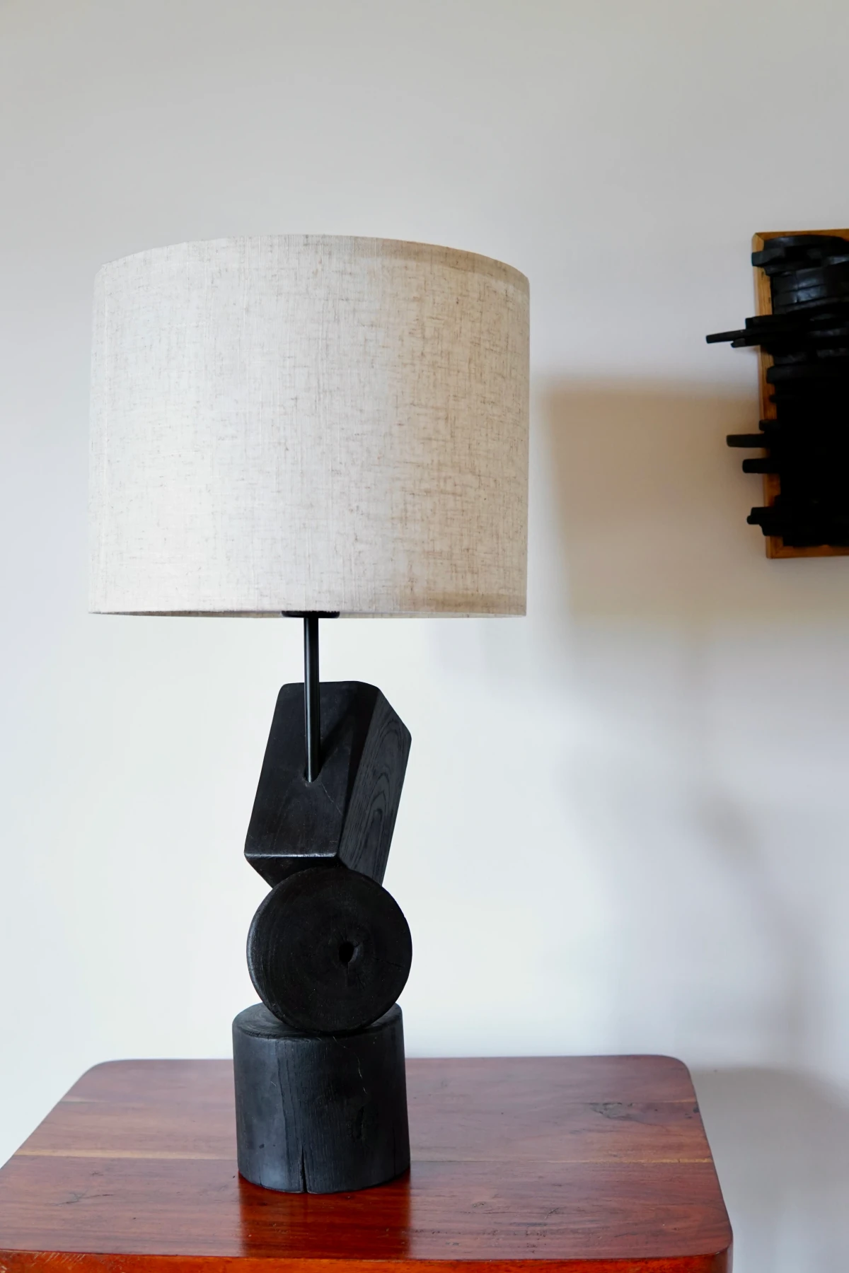 Euclidean Lamp In Black by Seven Cedars NY