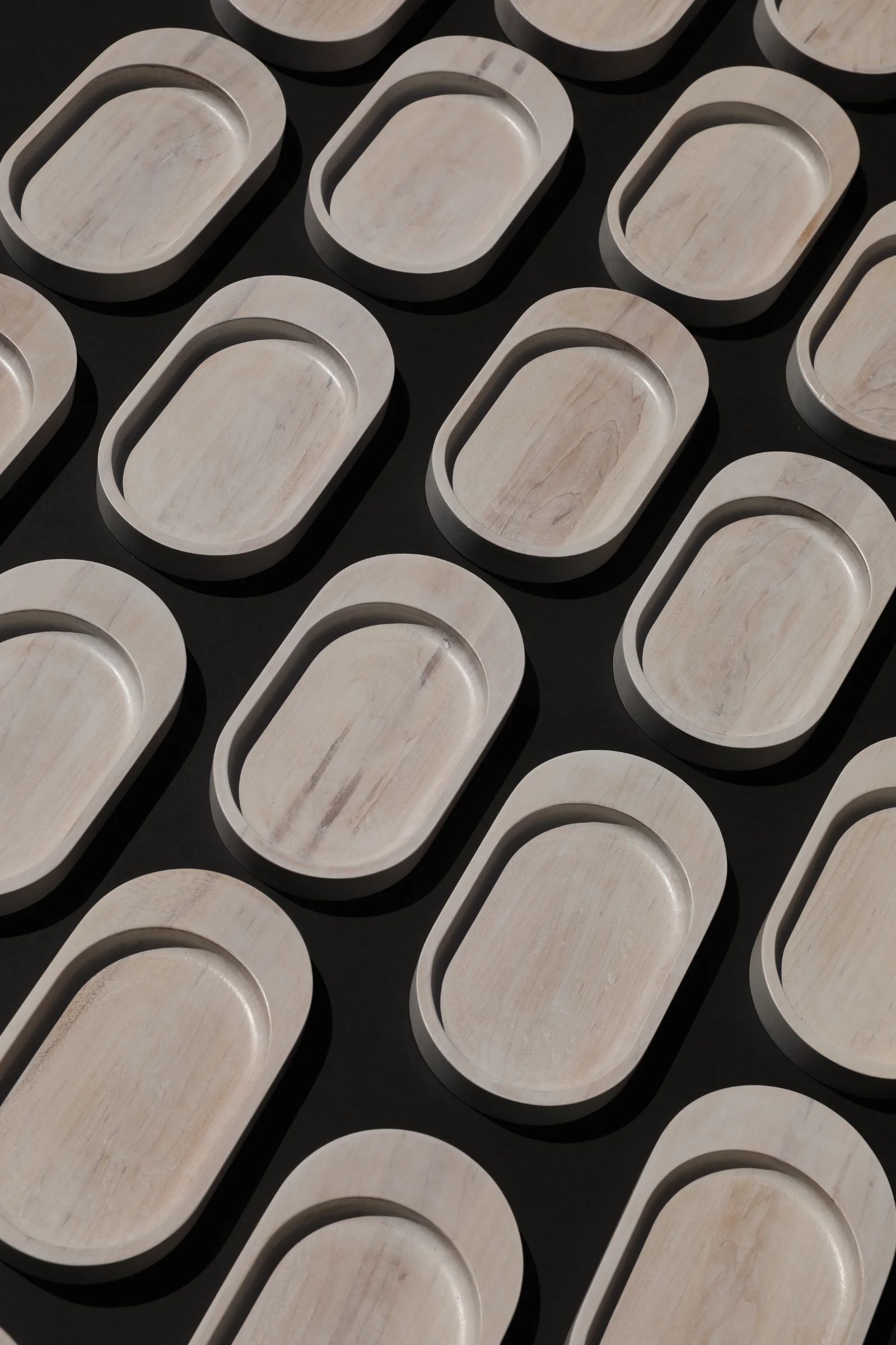 White Washed Maple Trays